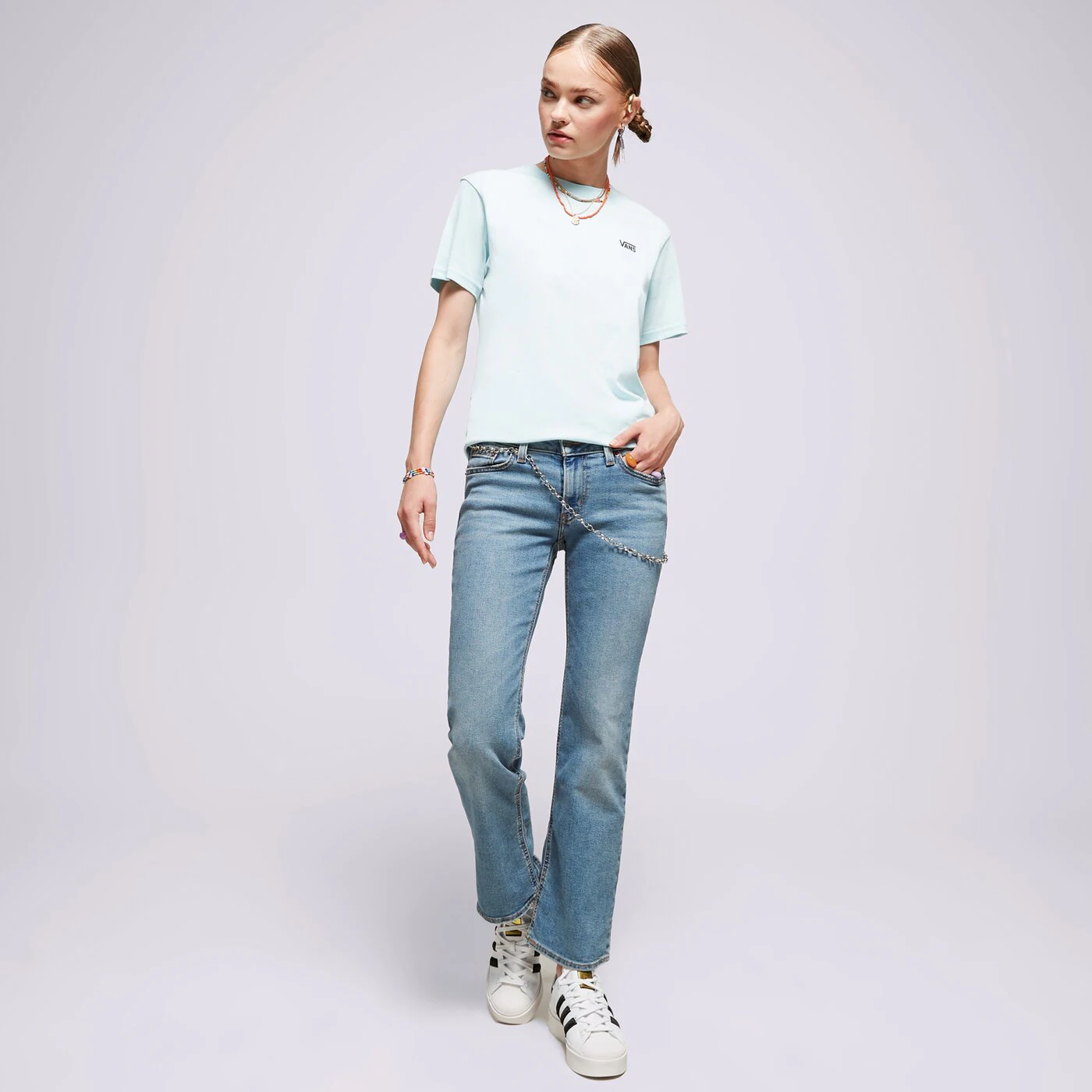 VANS PÓLÓ LEFT CHEST LOGO TEE EM