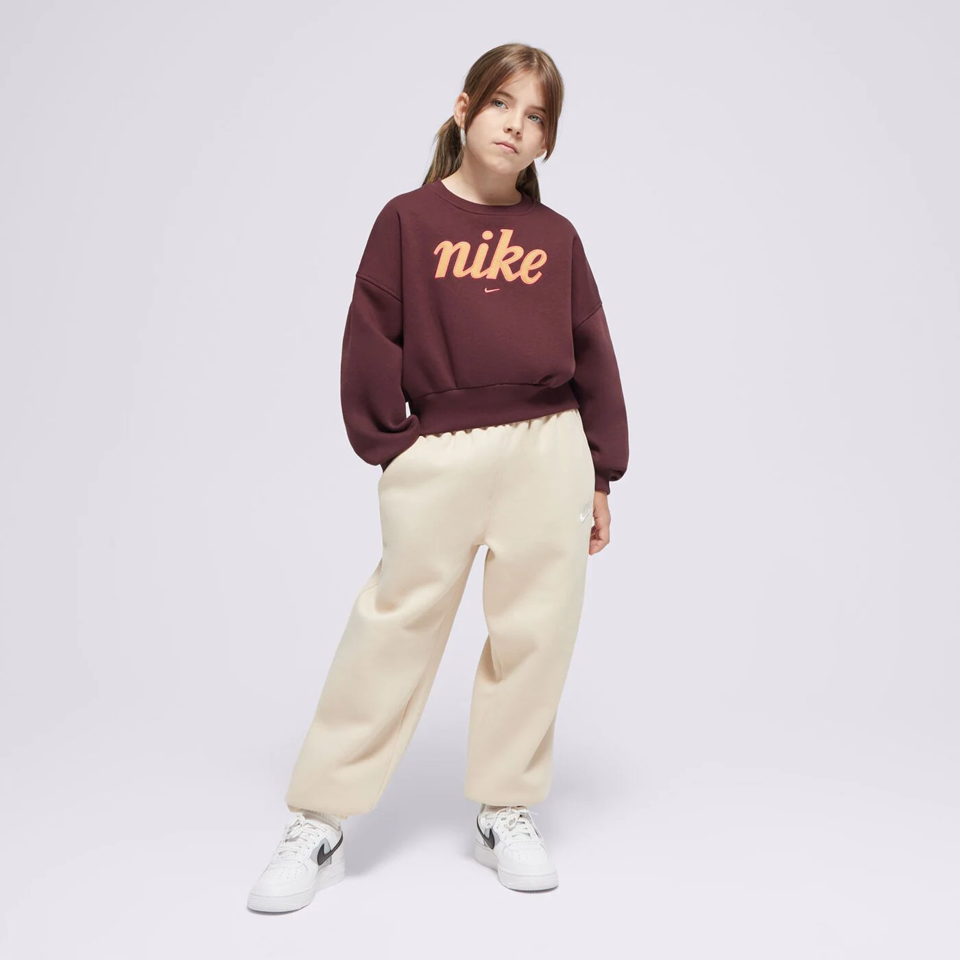 NIKE PULÓVER G NSW CLUB FLC BXY CRW GX STAR GIRL