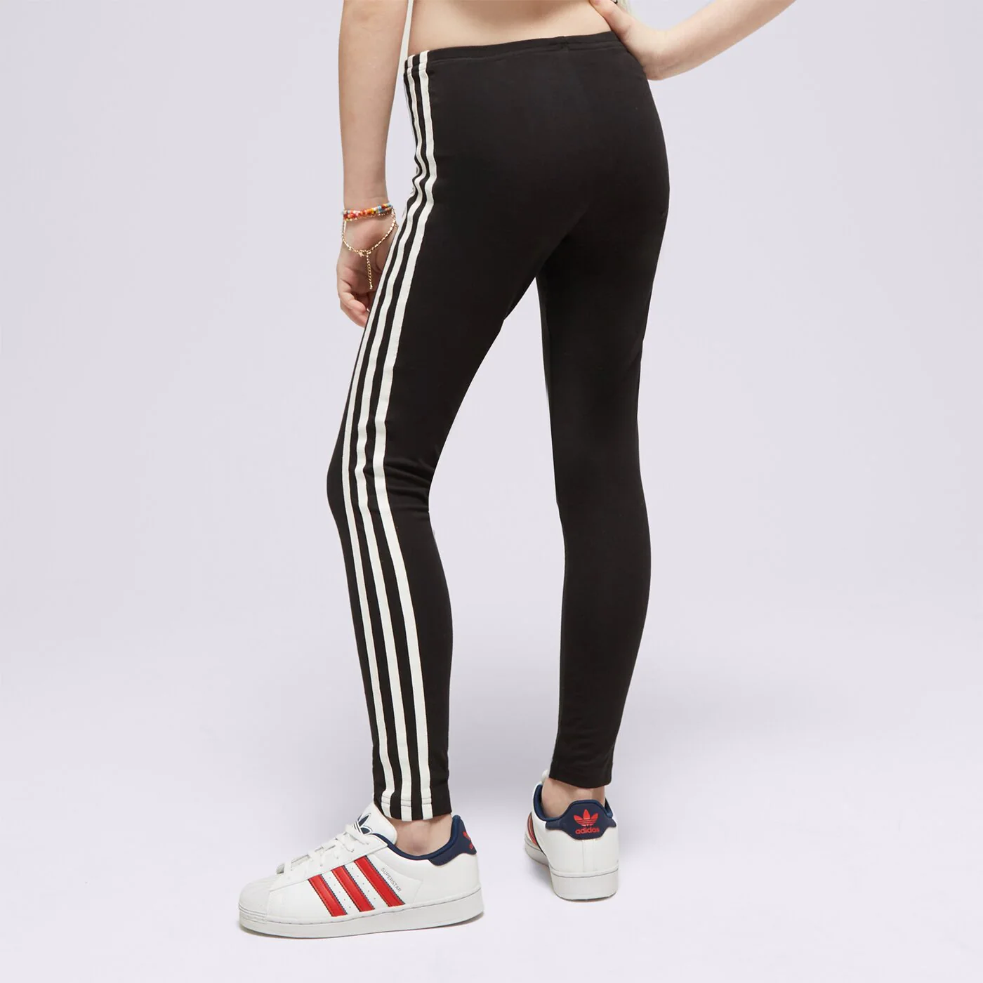 ADIDAS GIRLS' 3 STRIPES LEGGINGS JUNIOR G