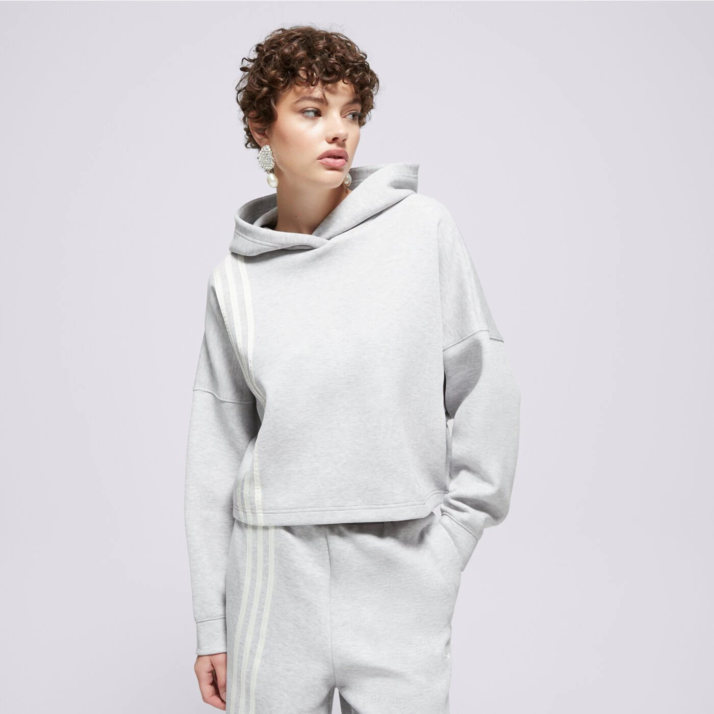 ADIDAS PULÓVER KAPUCNIS 3 STRIPES HOODY