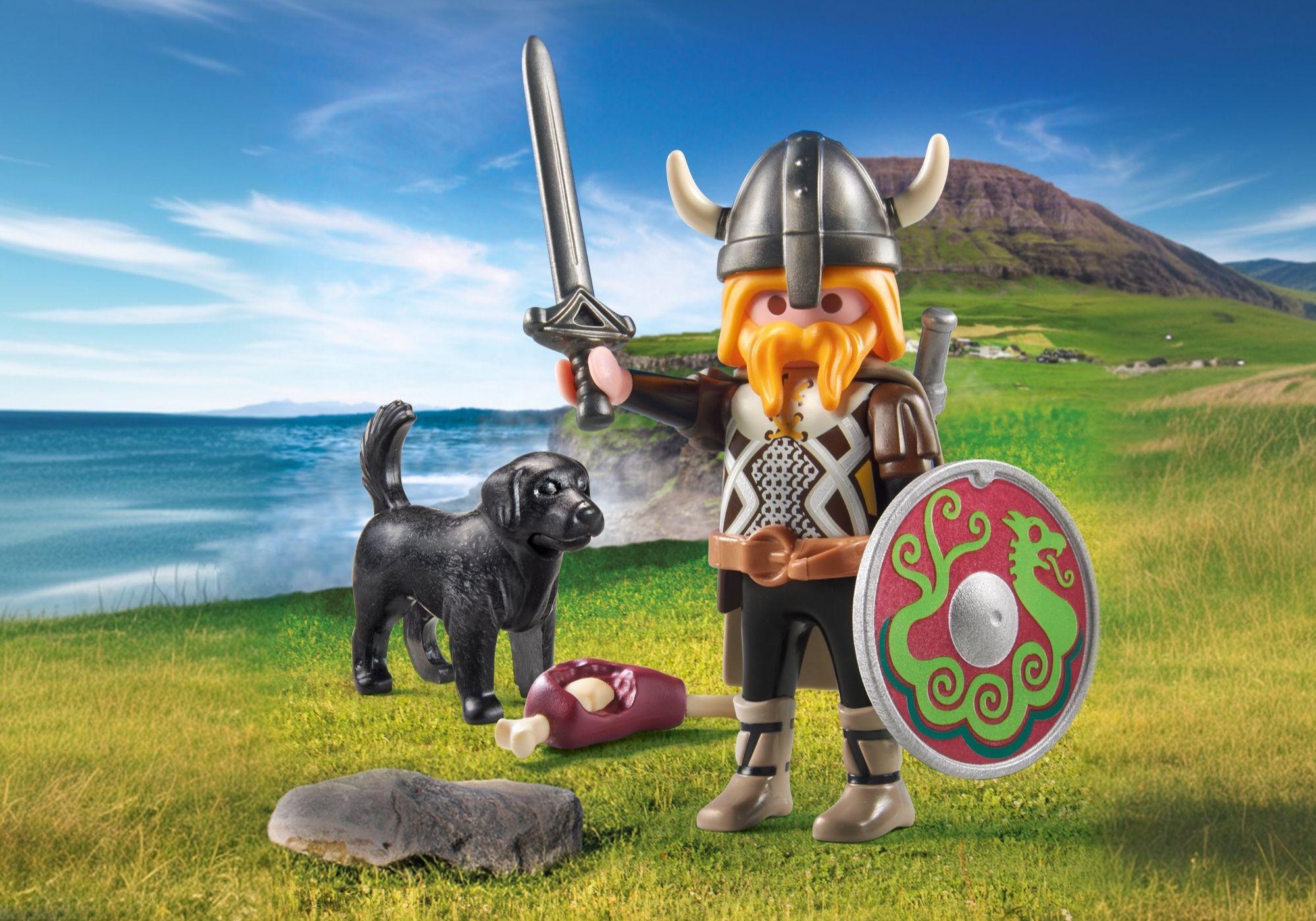Wikinger mit Wachhund