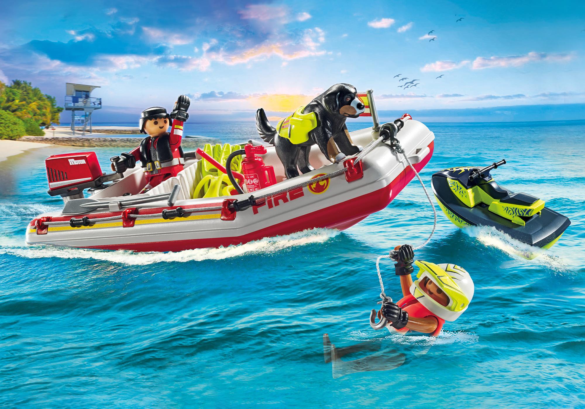 Feuerwehrboot mit Aqua Scooter