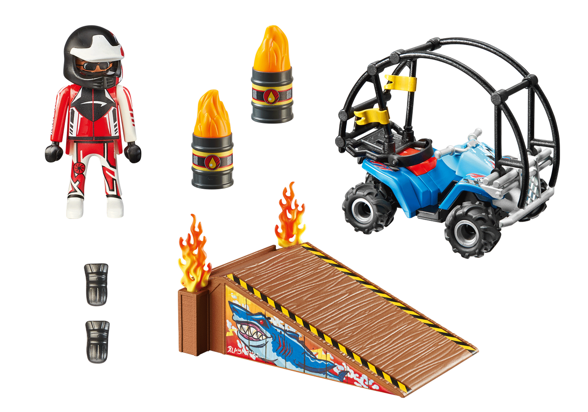Starter Pack Stuntshow Quad mit Feuerrampe
