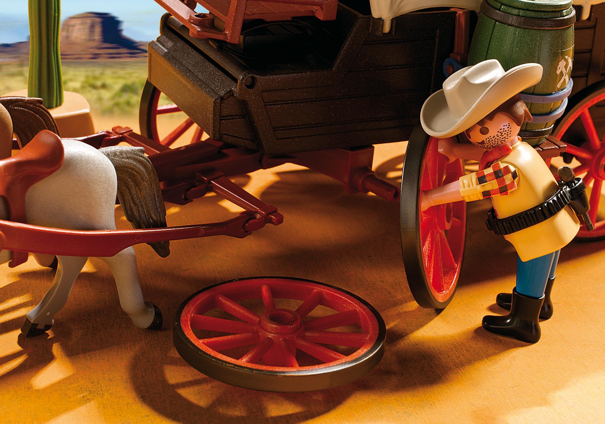 Planwagen mit Überfall