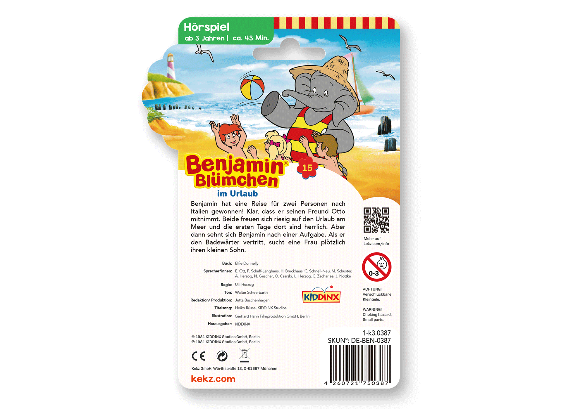 Kekz - Benjamin Blümchen - im Urlaub
