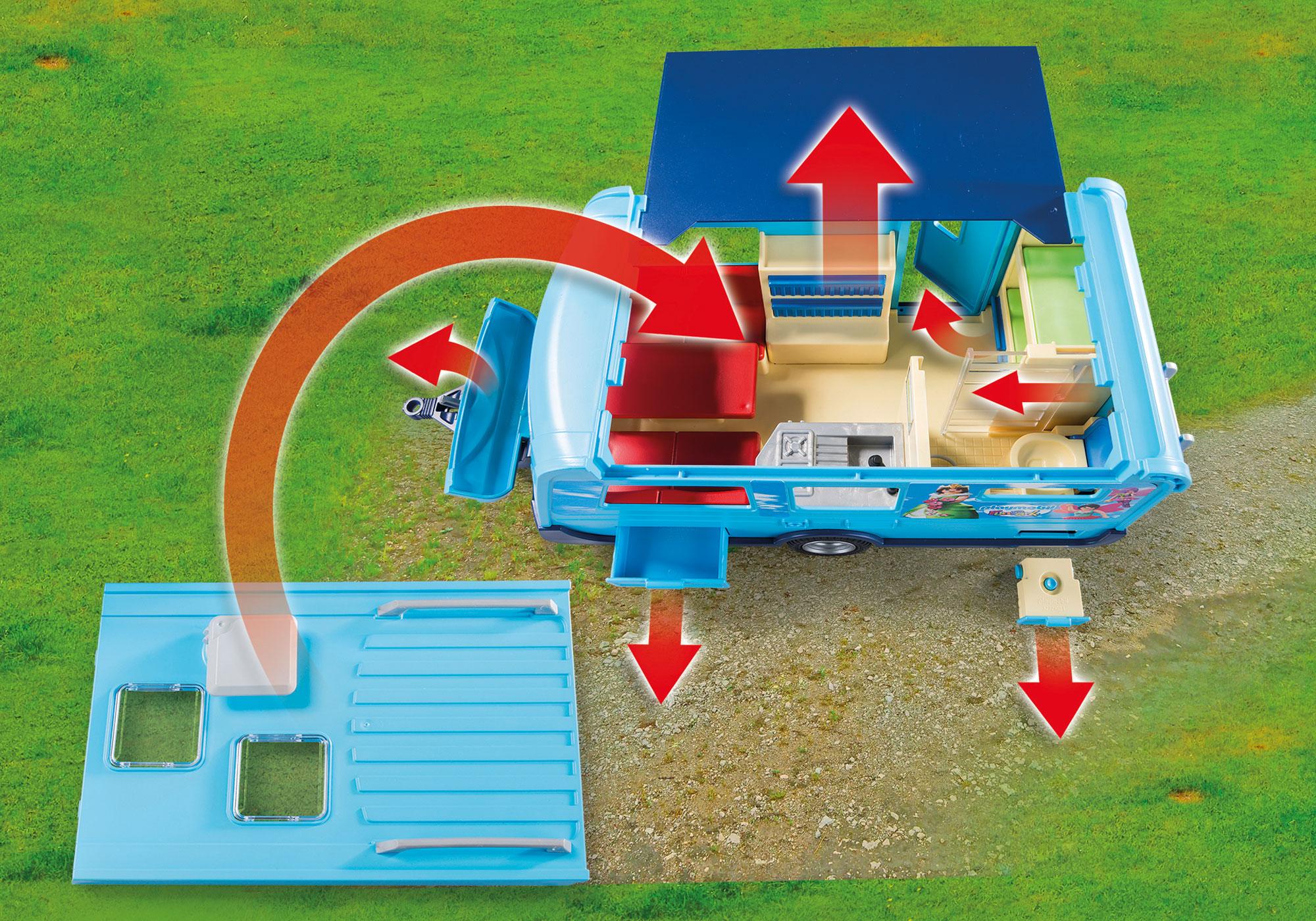 PLAYMOBIL-FunPark Pick-Up mit Wohnwagen