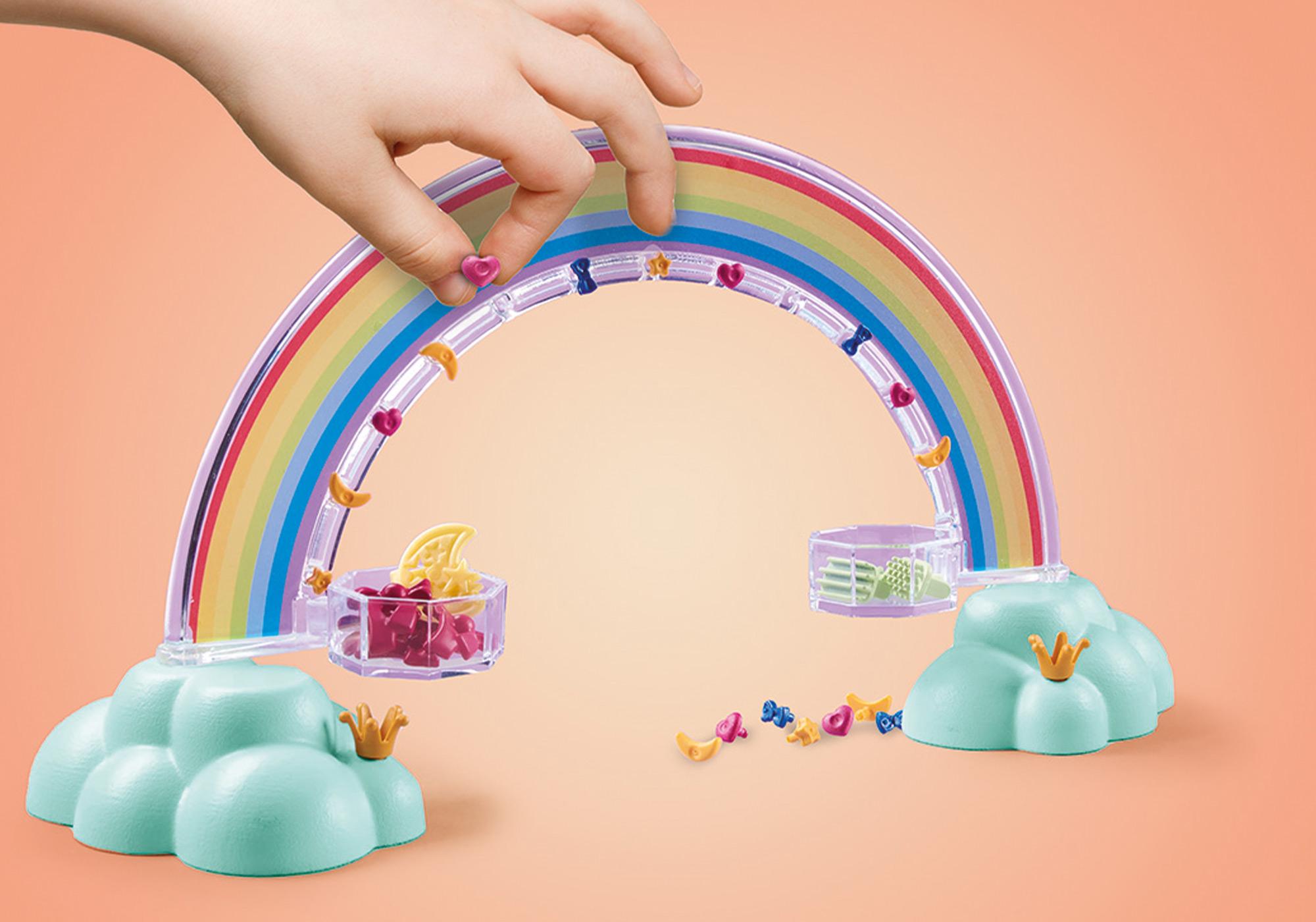 Himmlischer Pegasus mit Regenbogen