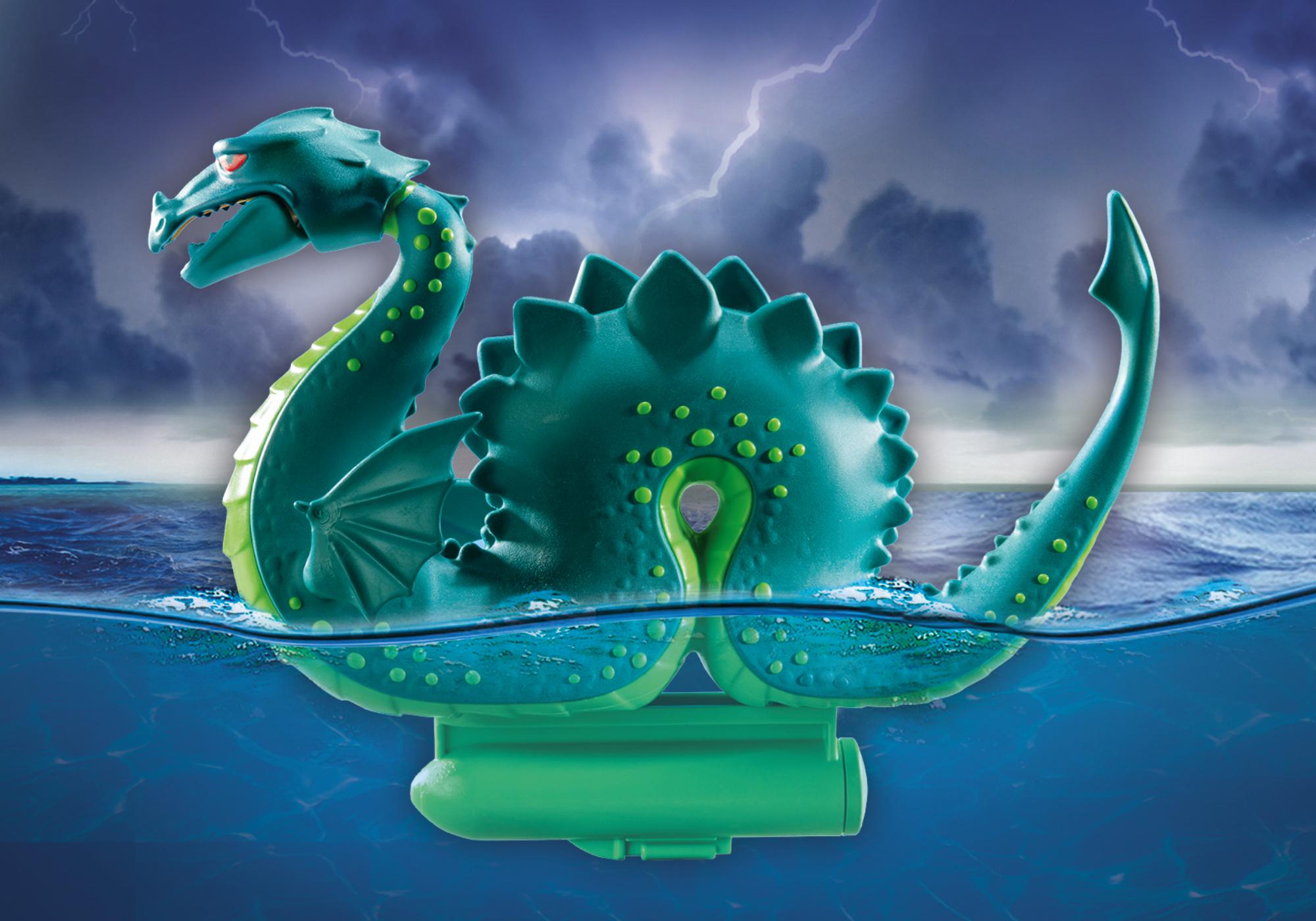 Wikinger mit Seeungeheuer