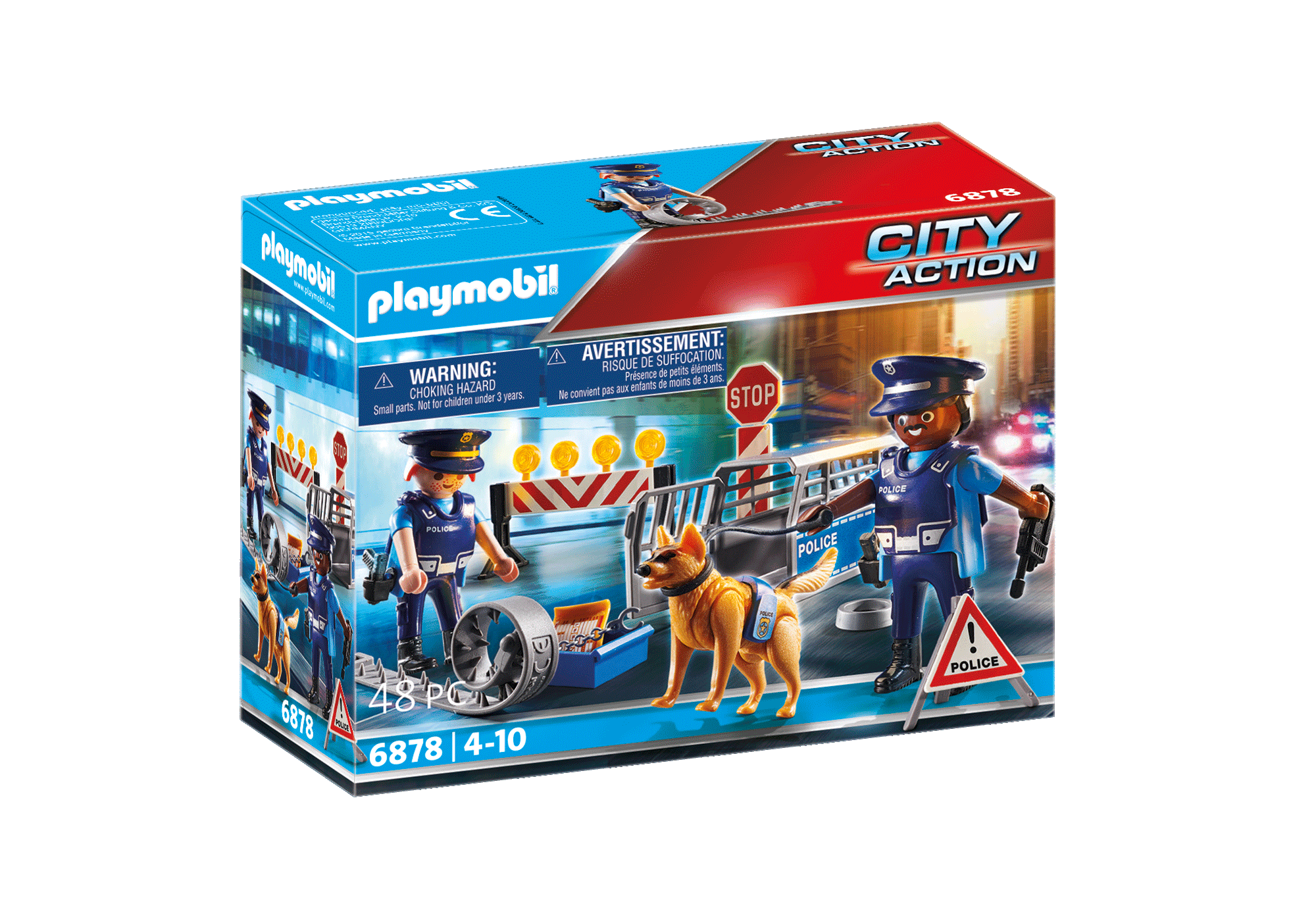 Polizei-Straßensperre