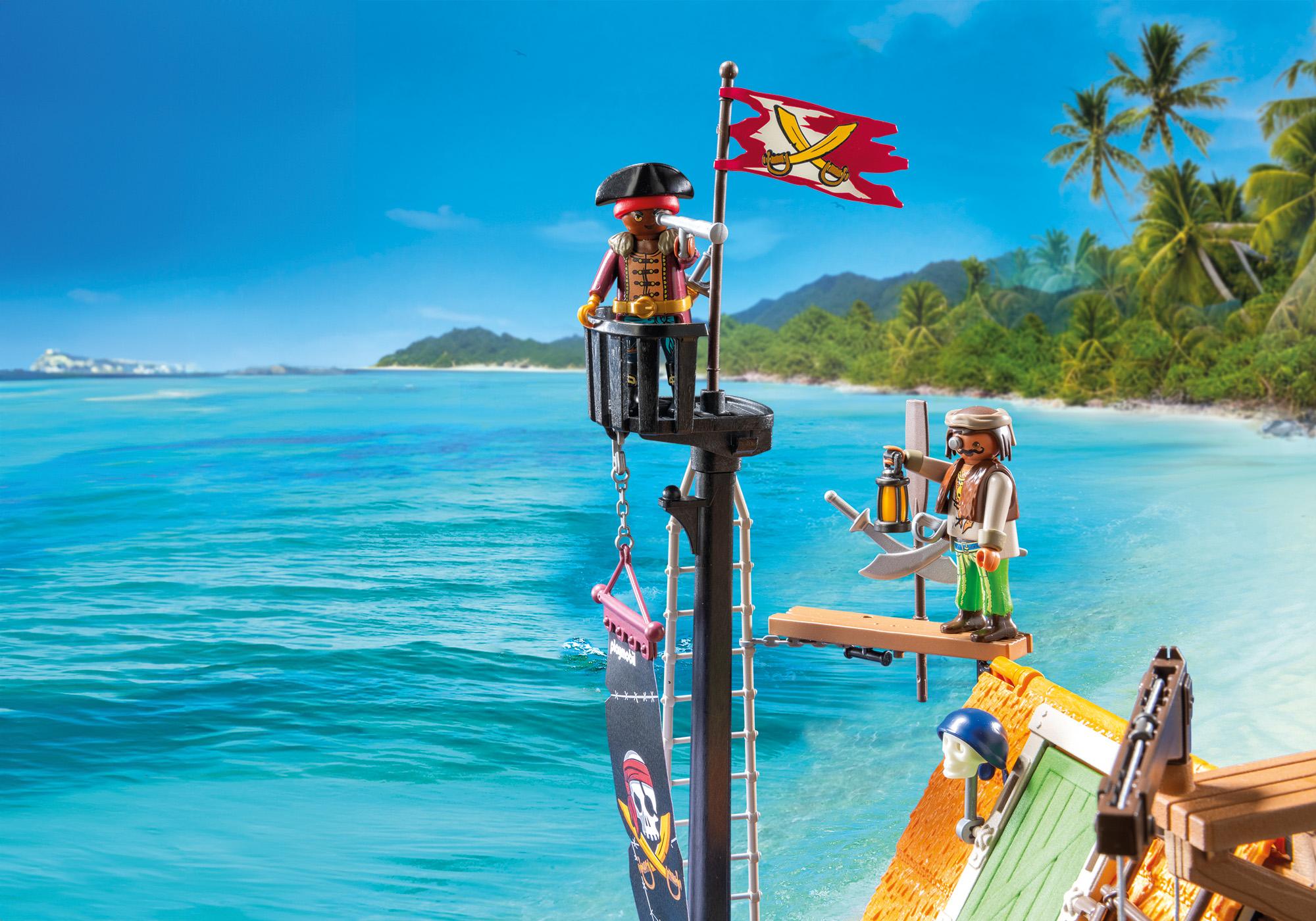 Piratenhafen mit Seeräuber-Gefängnis