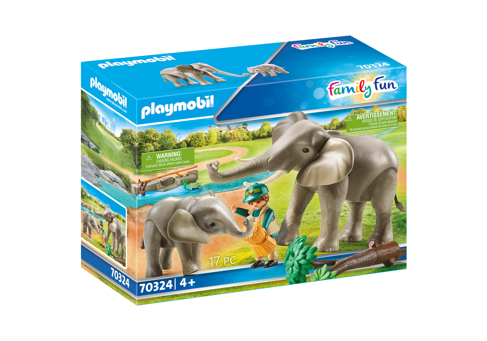 Elefanten im Freigehege