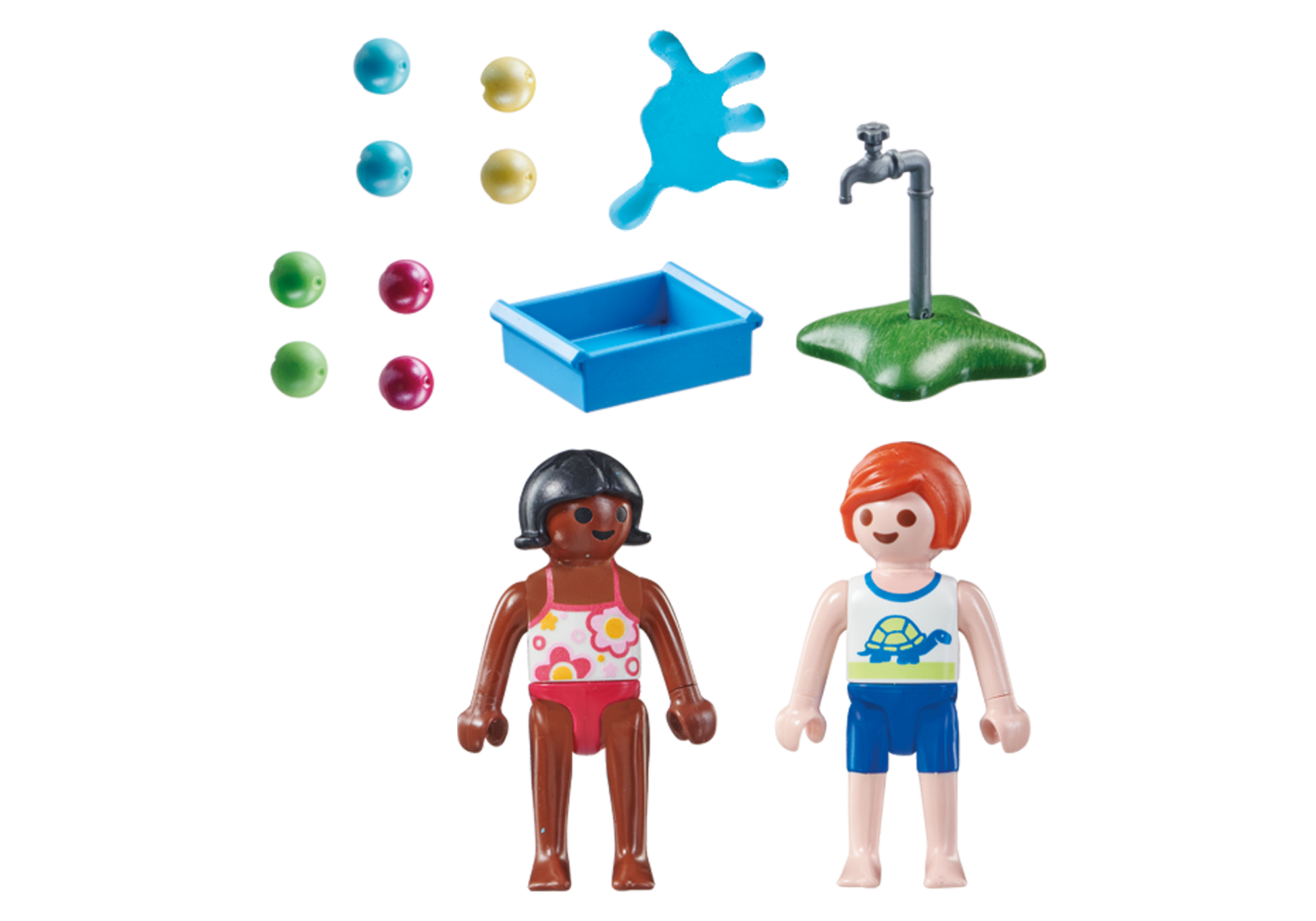 Kinder mit Wasserballons