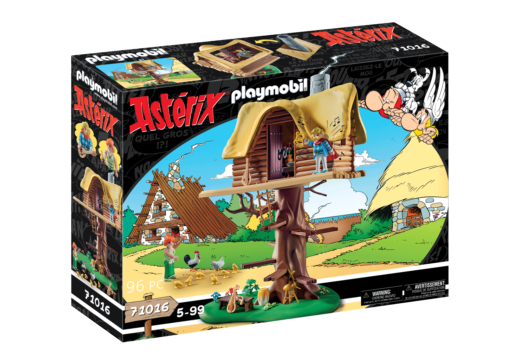 Asterix: Troubadix mit Baumhaus