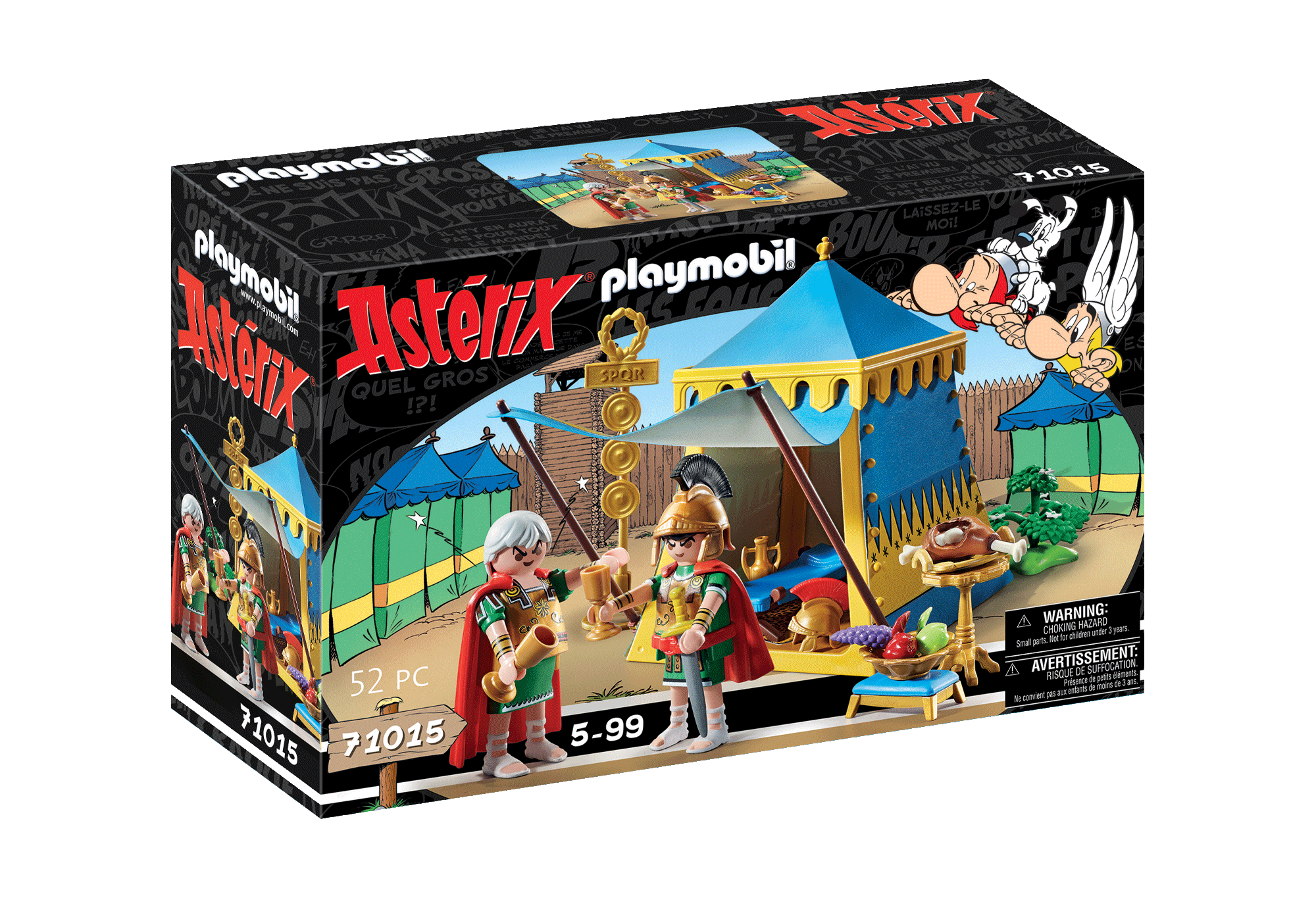 Asterix: Anführerzelt mit Generälen