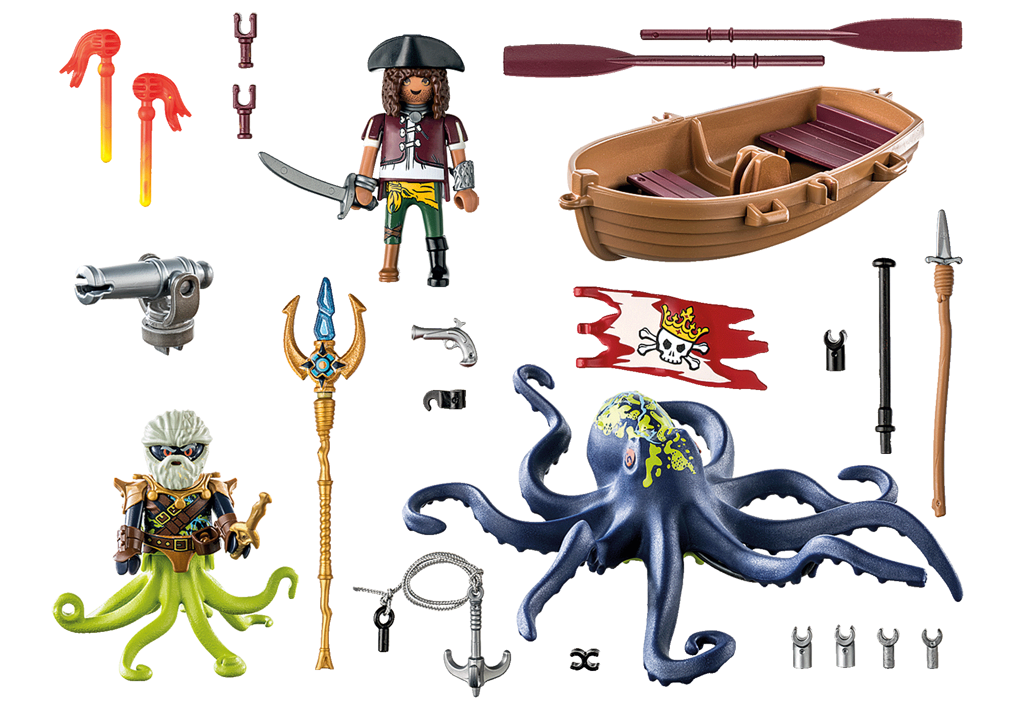 Kampf gegen den Riesenoktopus