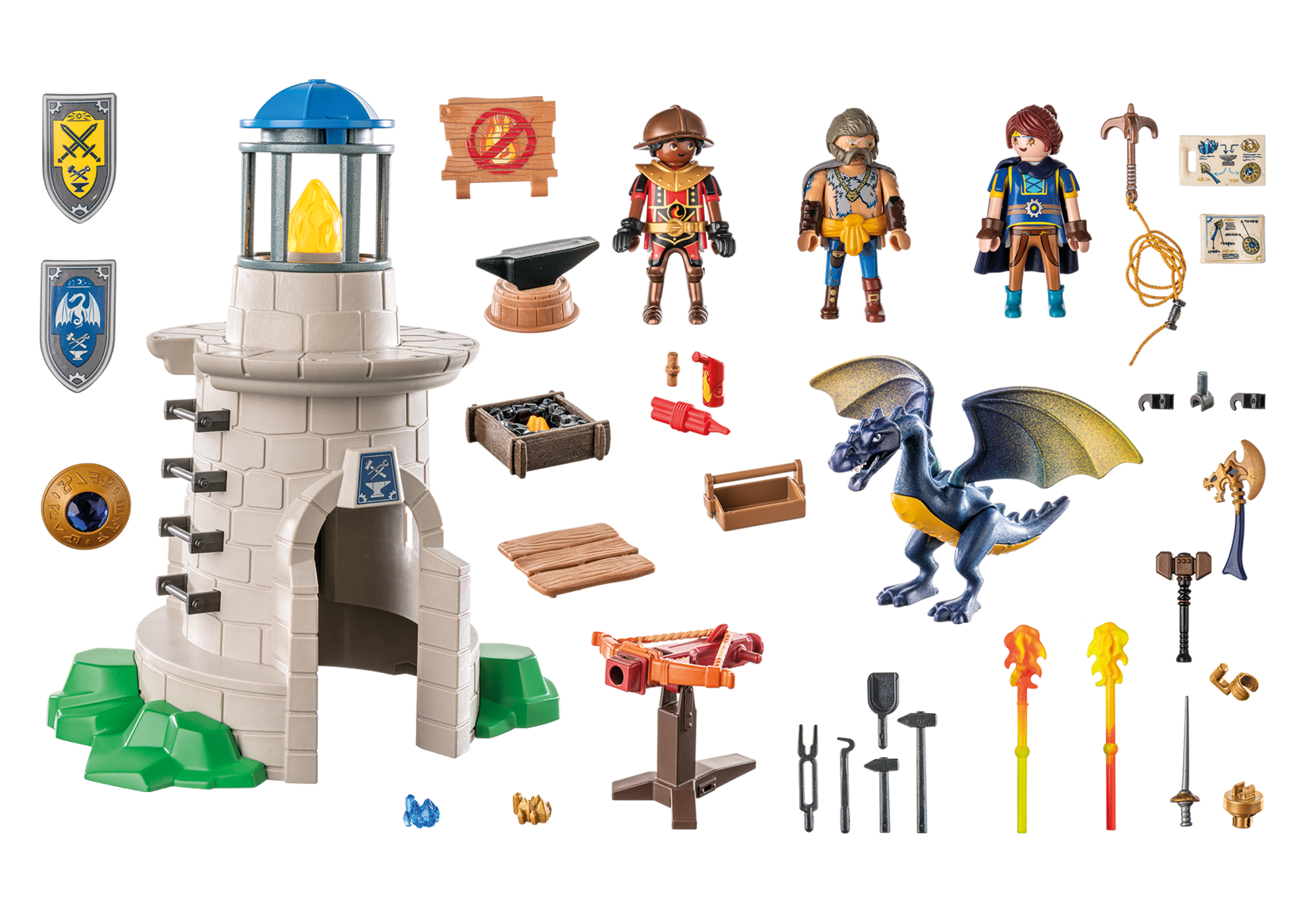 Ritterturm mit Schmied und Drache