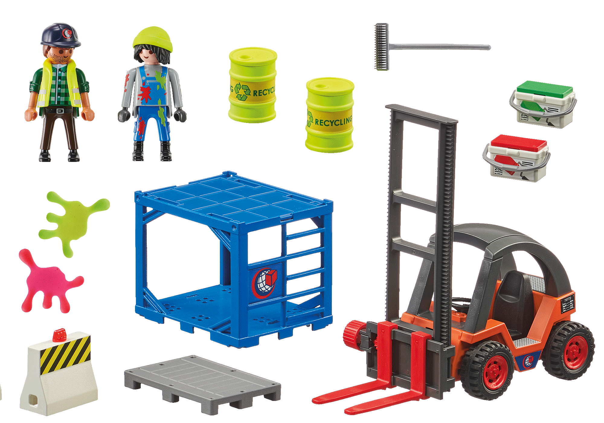 Gabelstapler mit Fracht