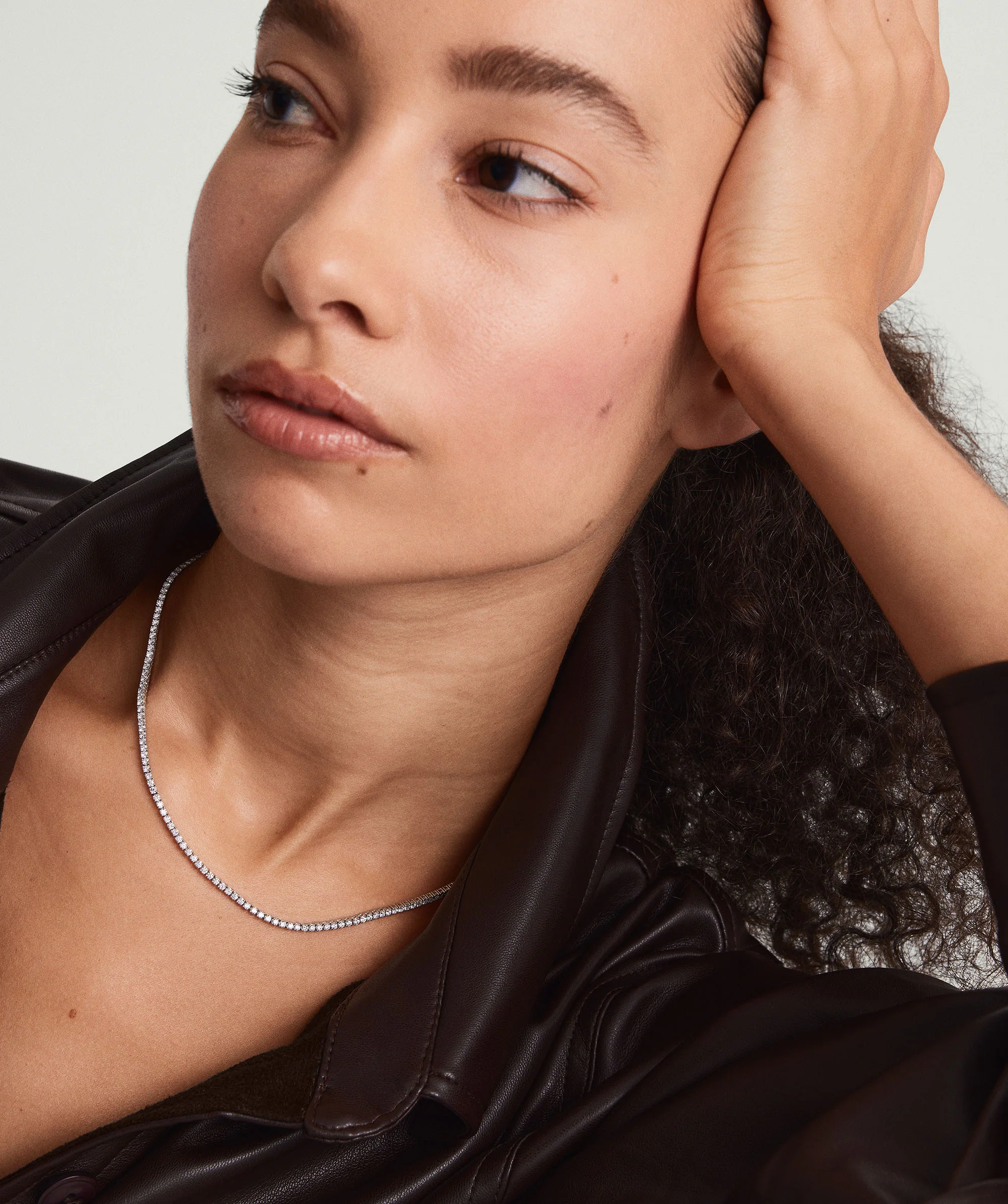 Lab Grown Diamond Tennis Necklace 1.8mm