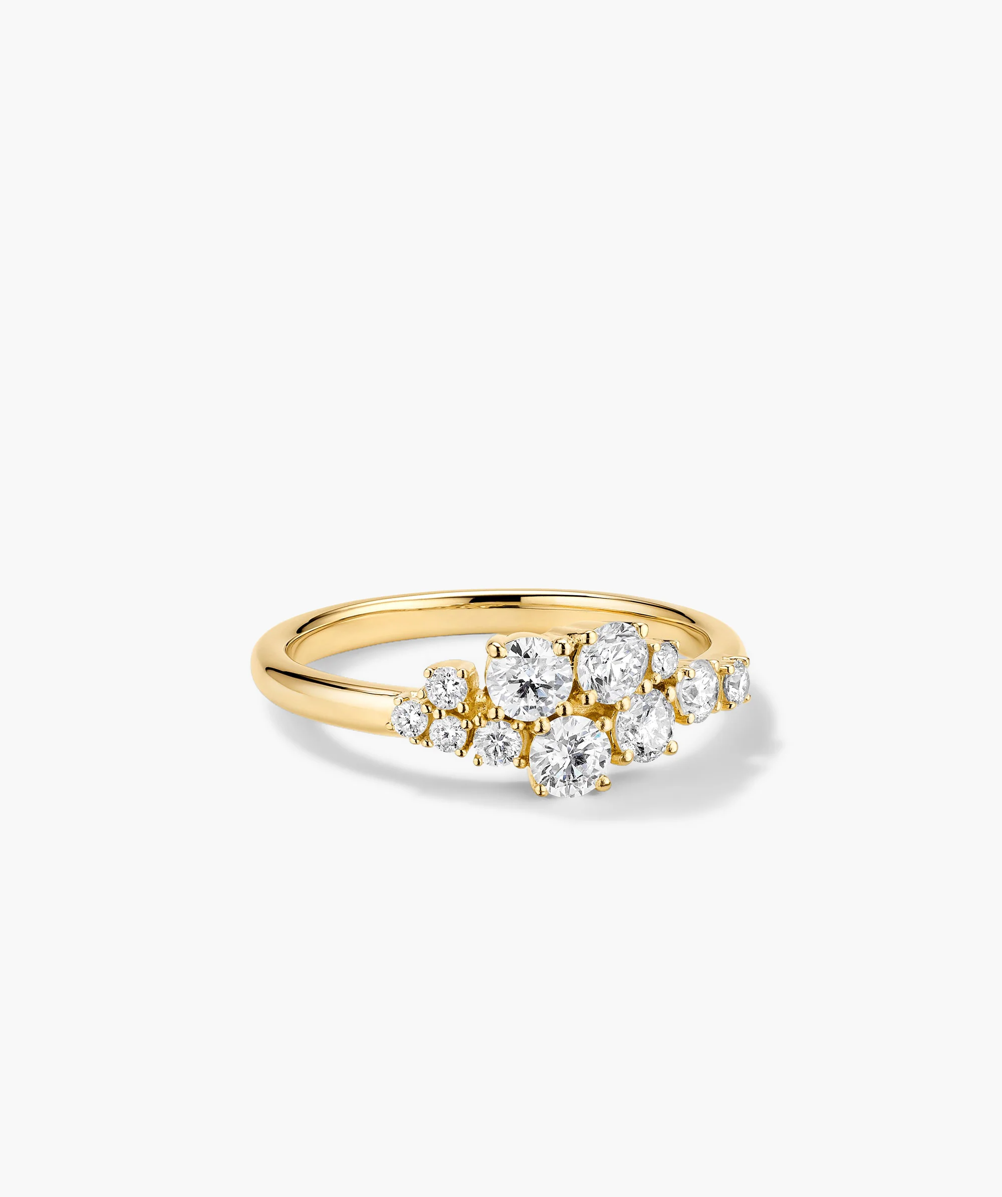 Diamonds Cluster Ring