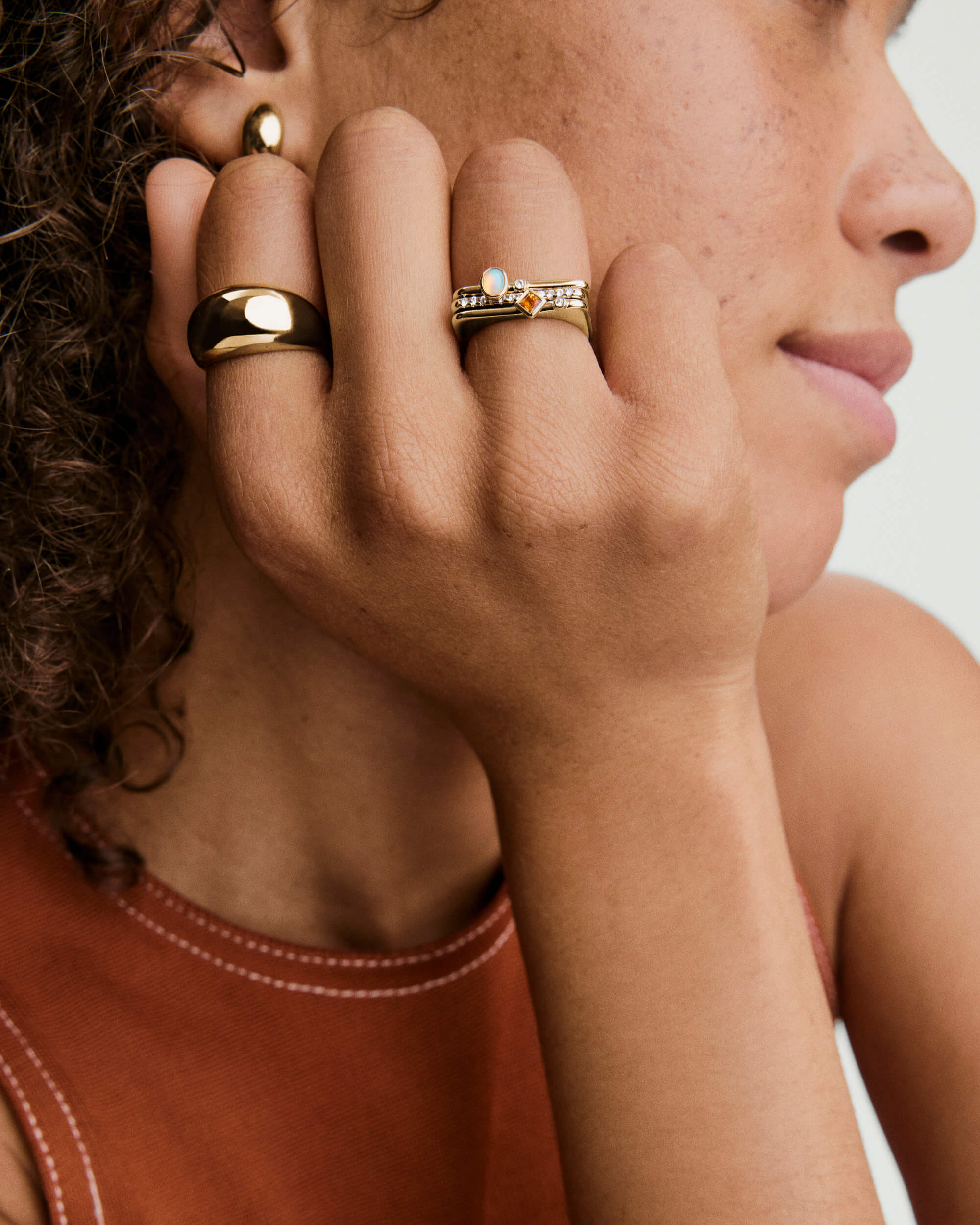 Pavé Puzzle Stacking Ring