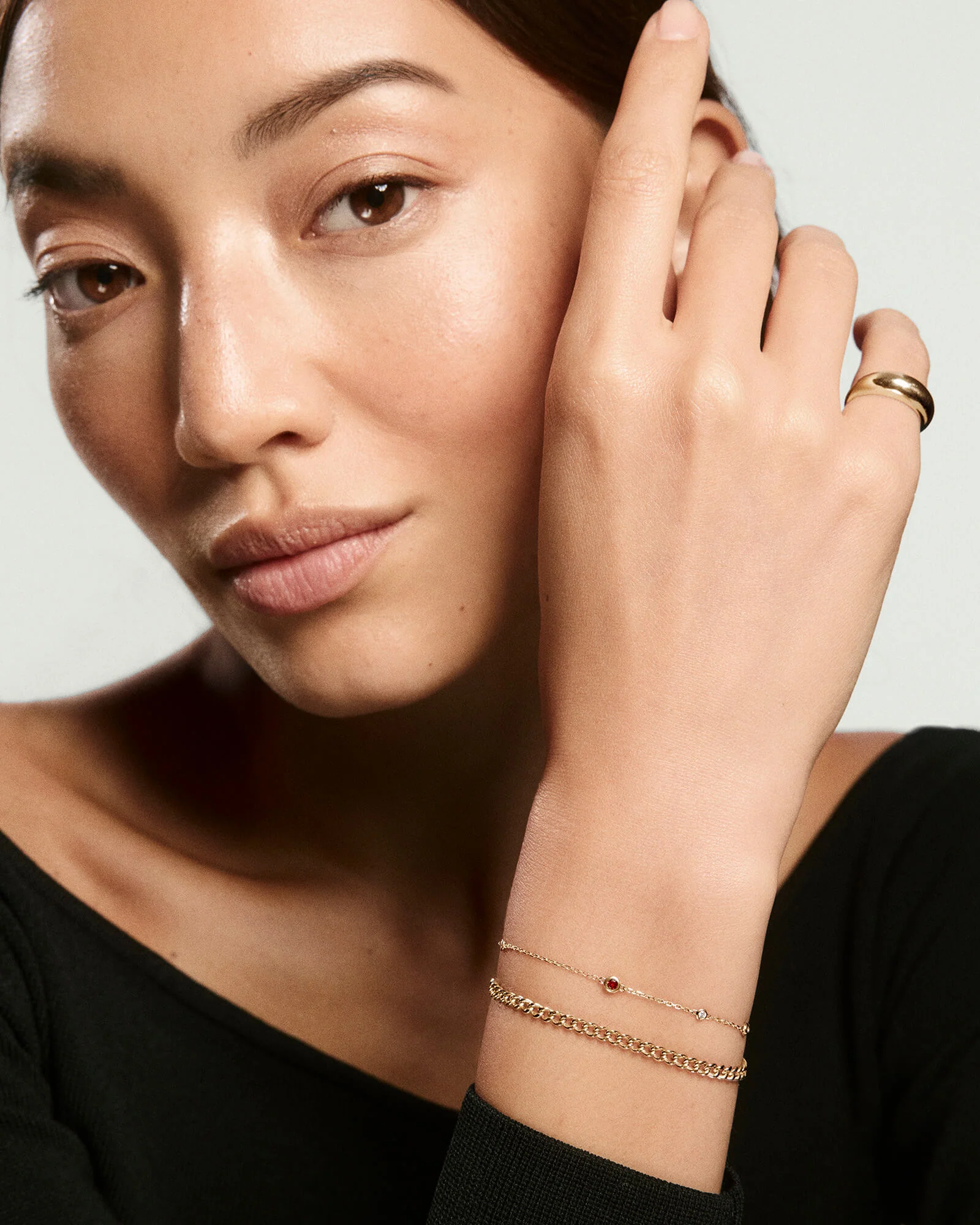 Multi Gemstone Station Bracelet