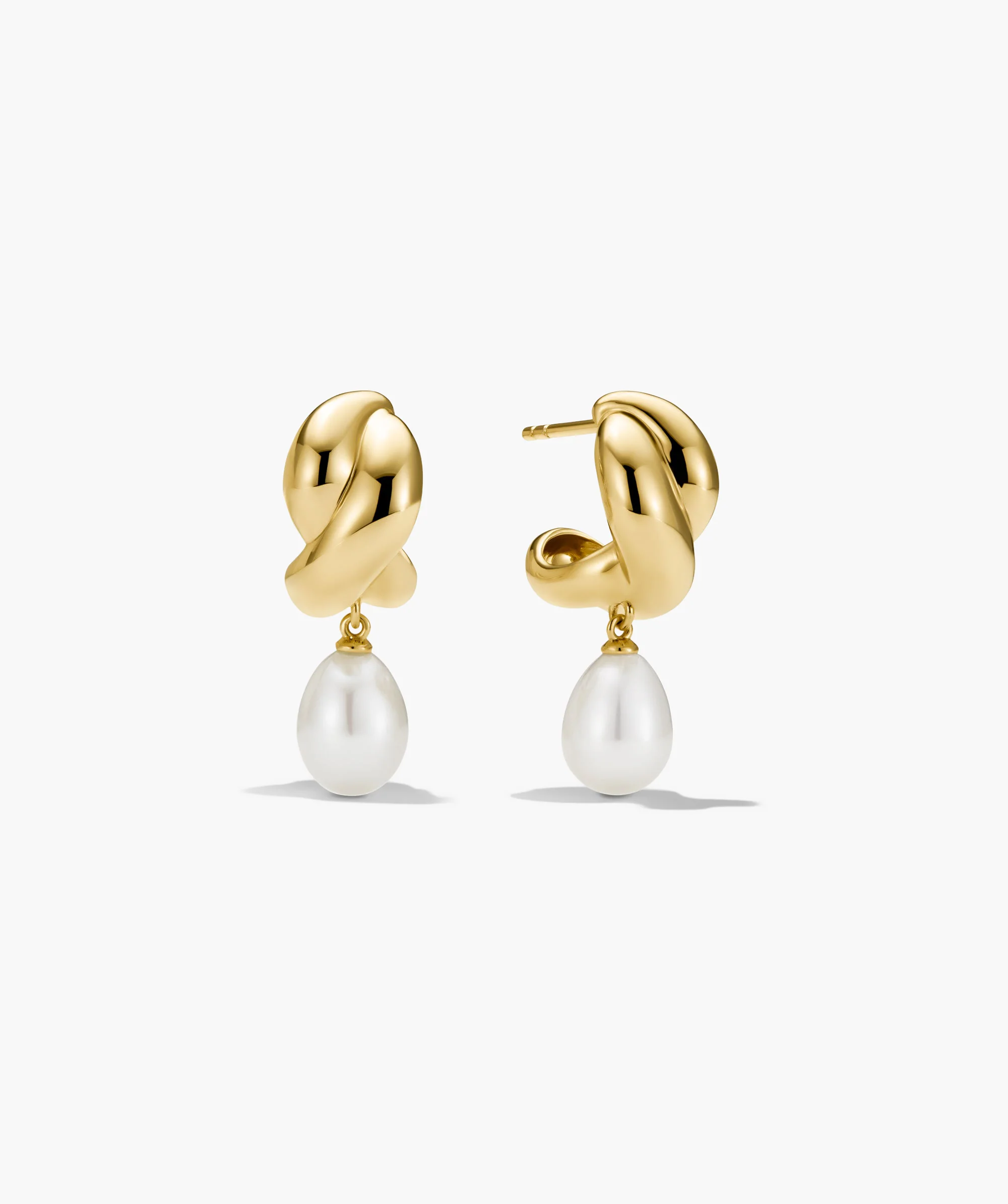 Brioche Pearl Drop Earring