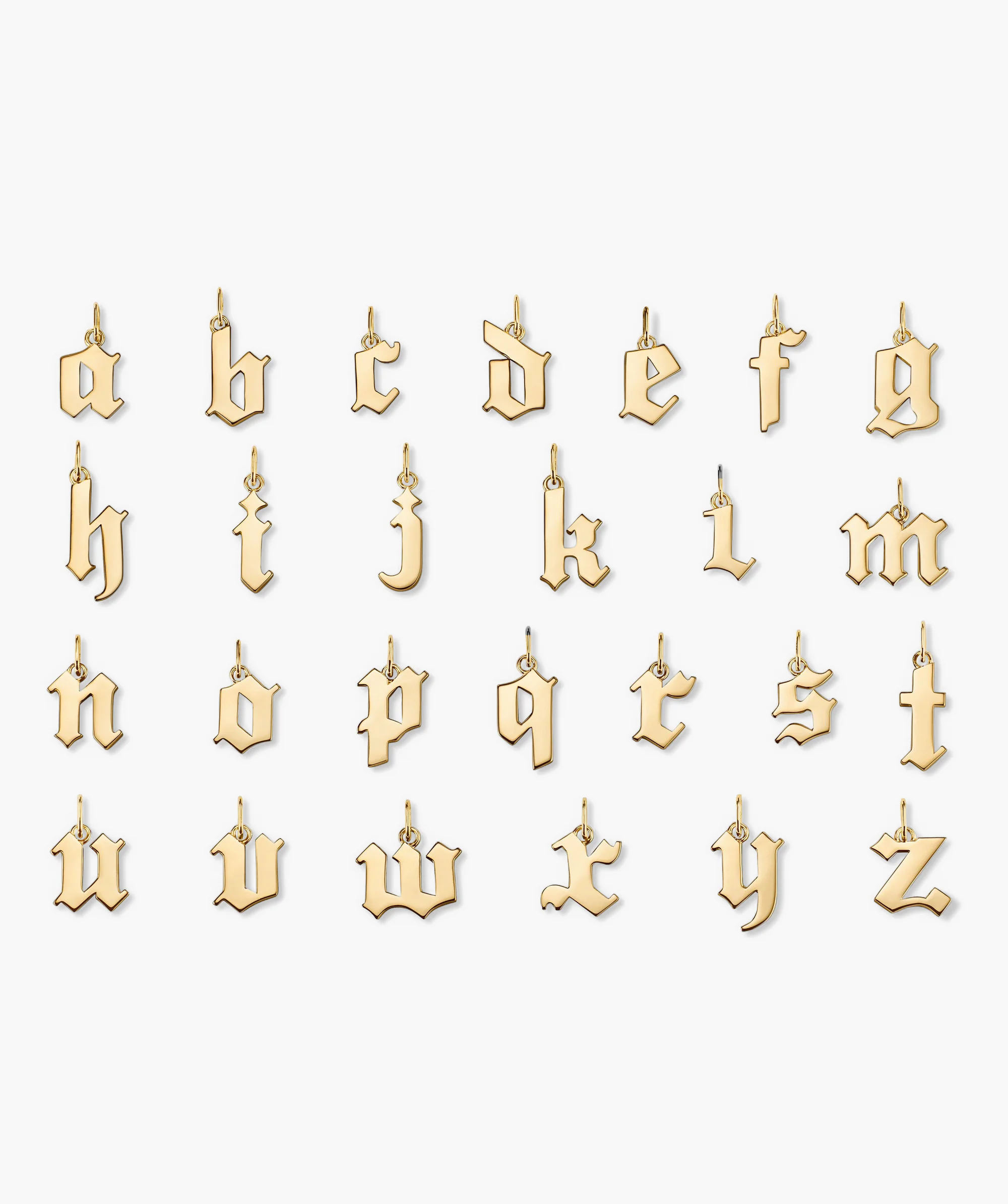 Gothic Letter Pendant