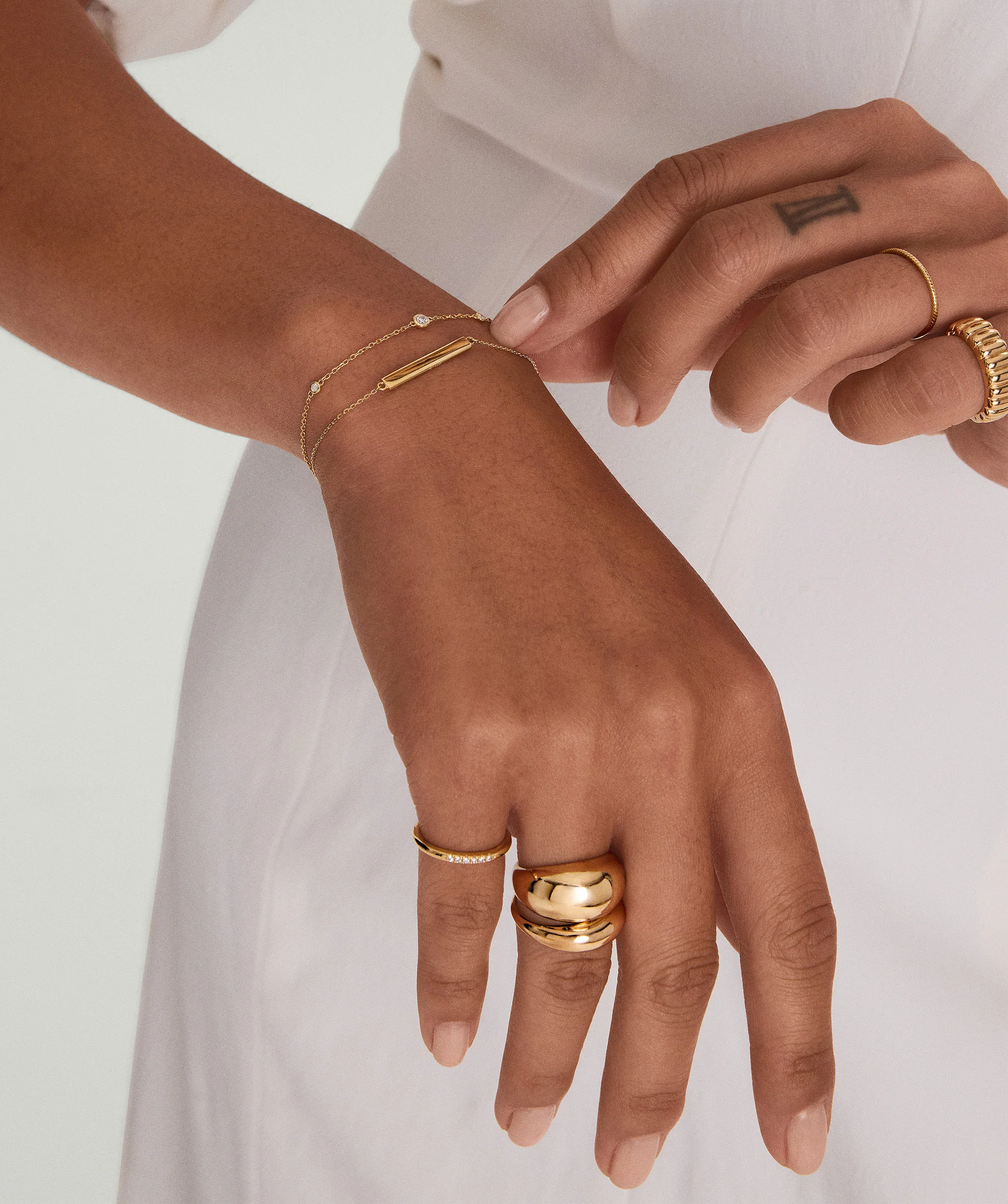 Multi Gemstone Station Bracelet