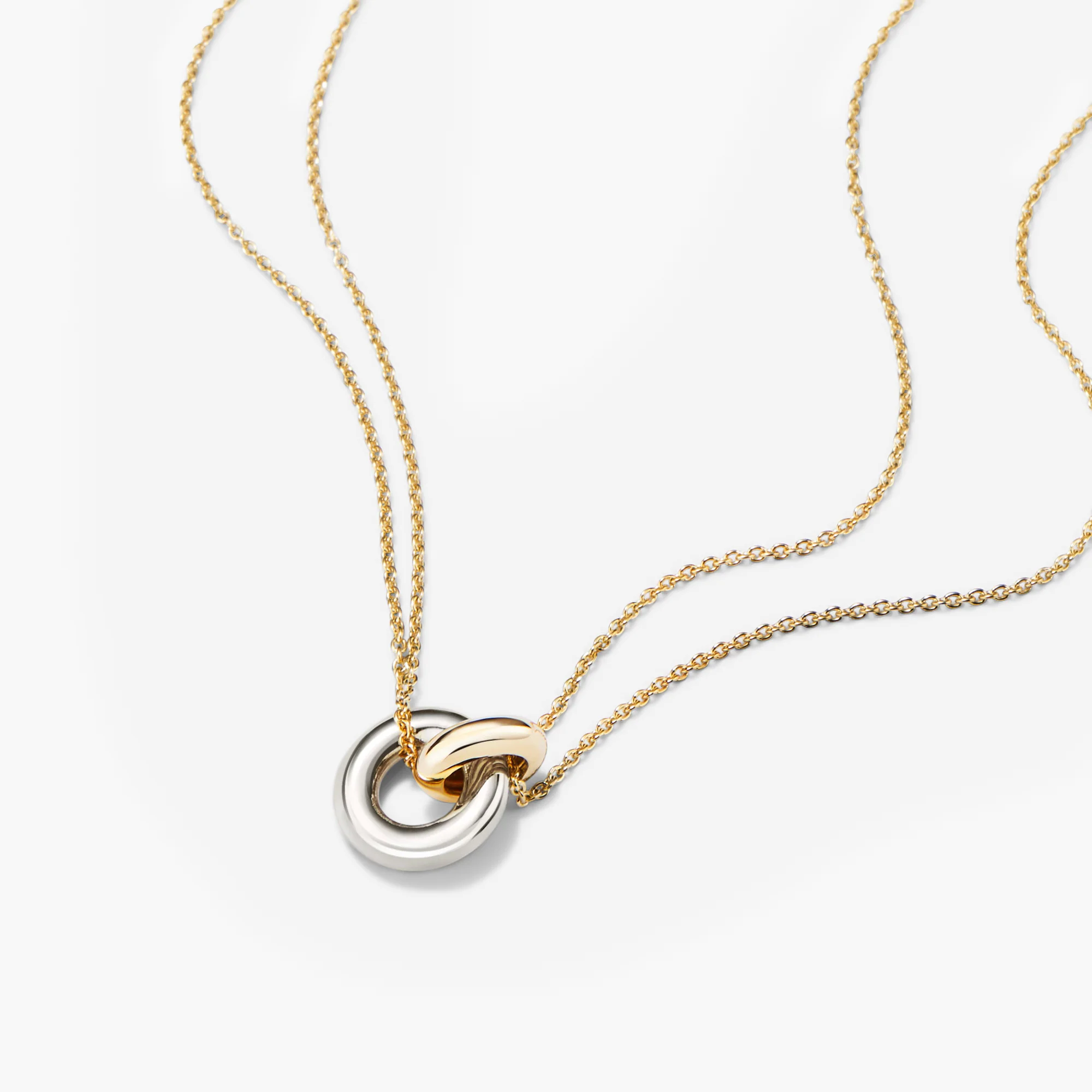 Linked Two-Tone Necklace