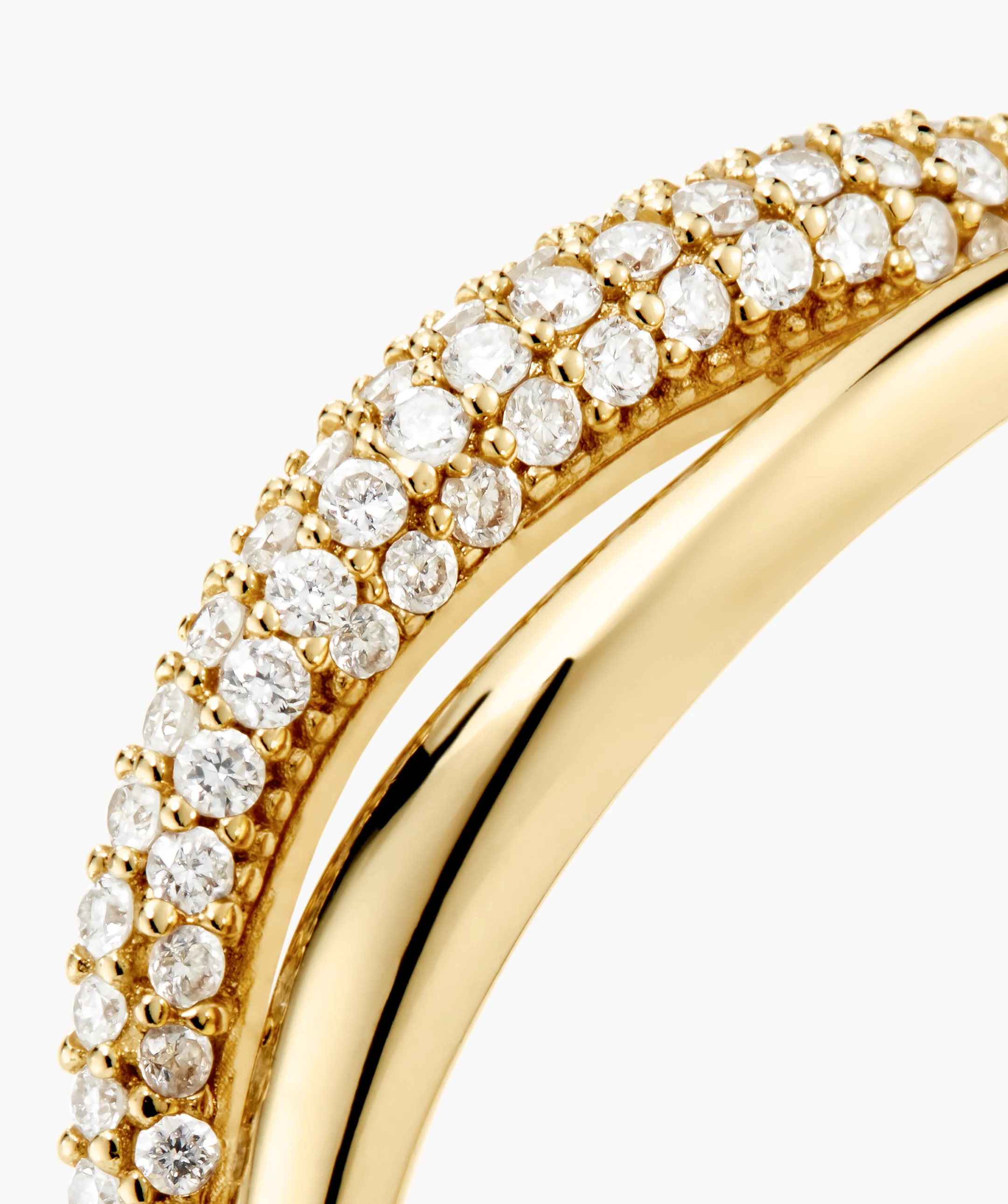 Open Dôme Pavé Ring