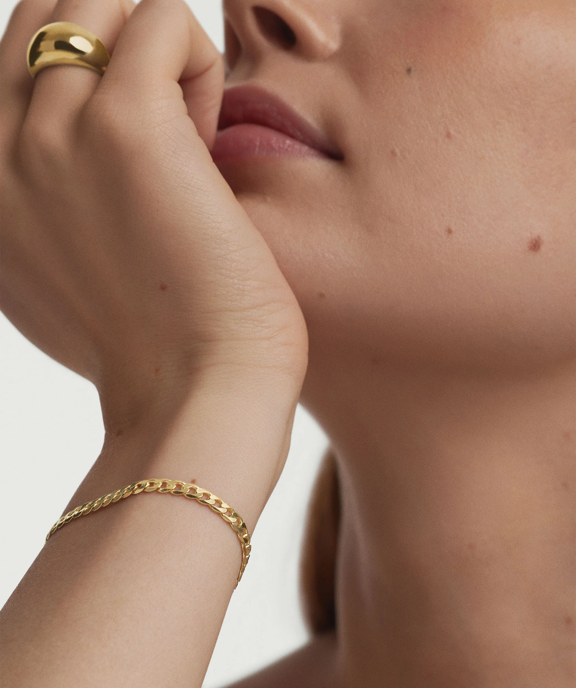 Flat Curb Chain Bracelet