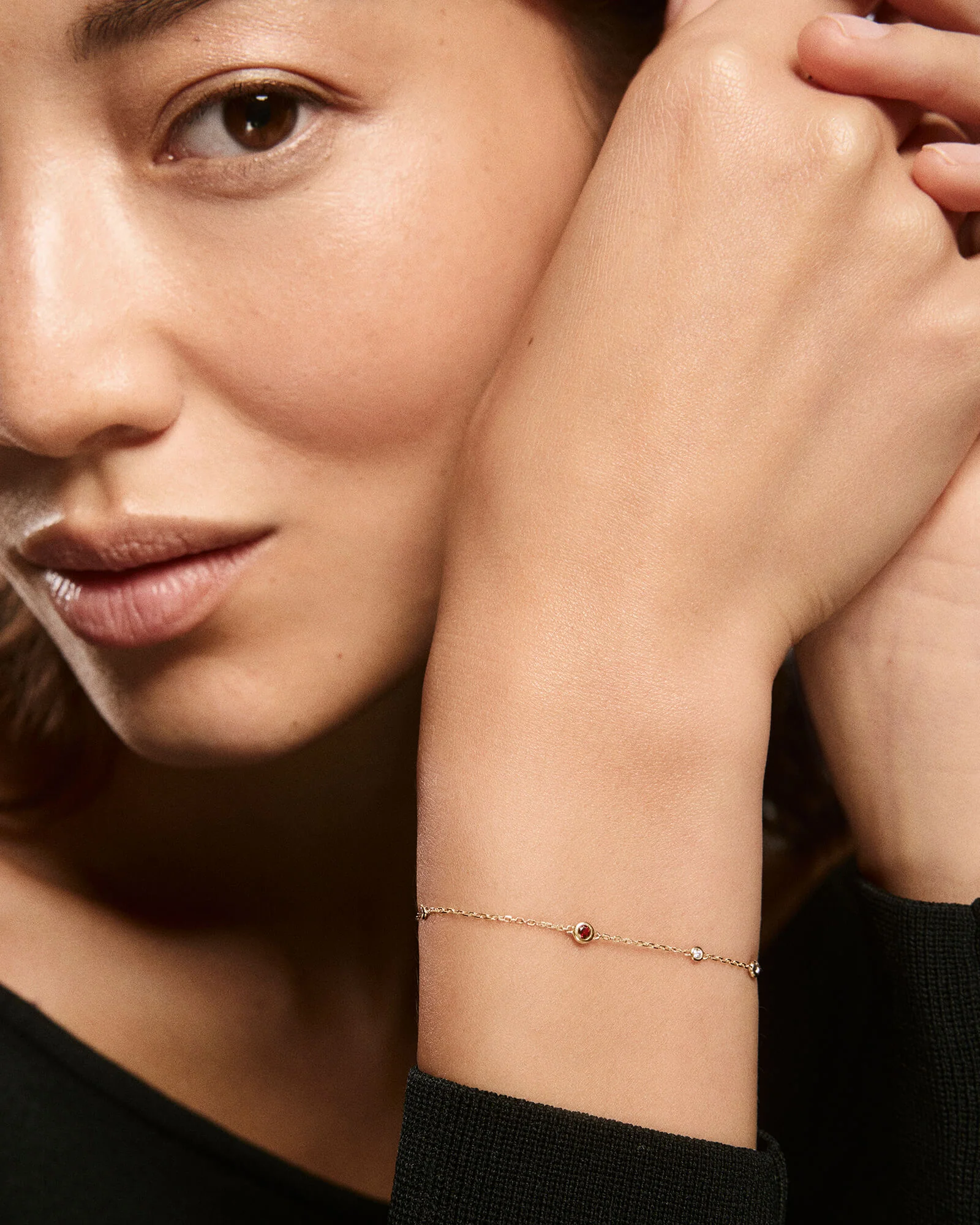 Multi Gemstone Station Bracelet