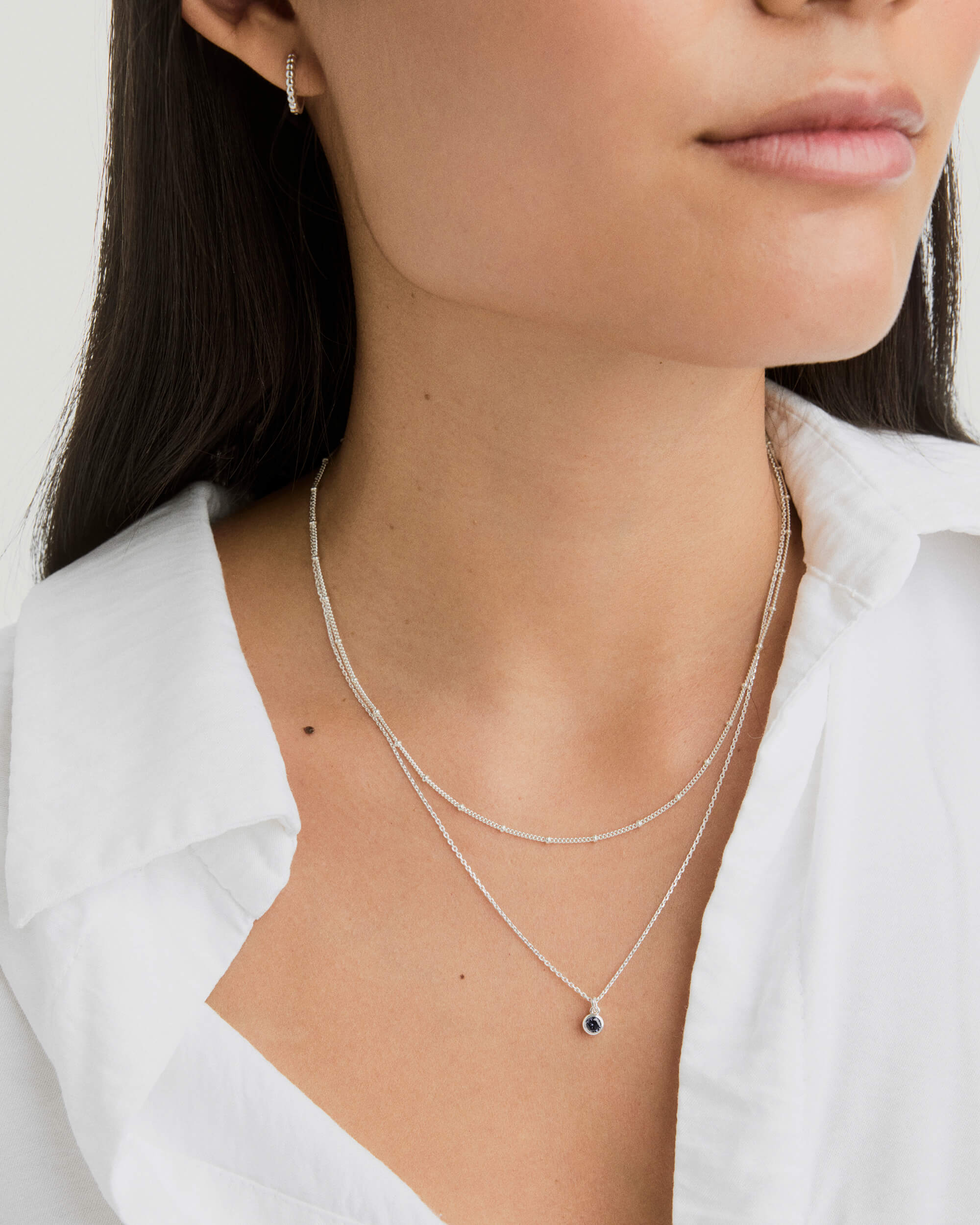 Sia Birthstone Pendant Necklace