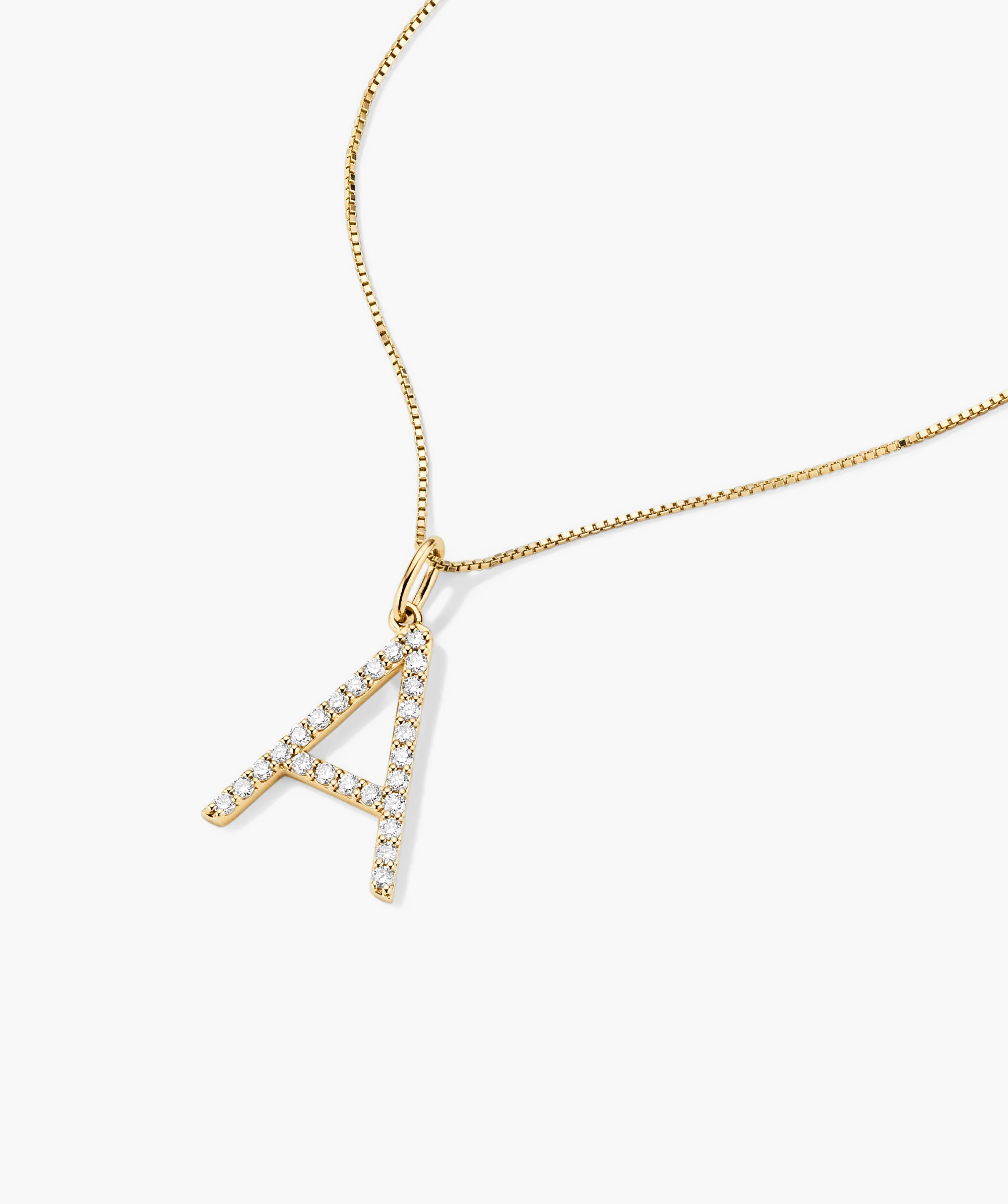 Lab Grown Diamond Oversized Letter Charm