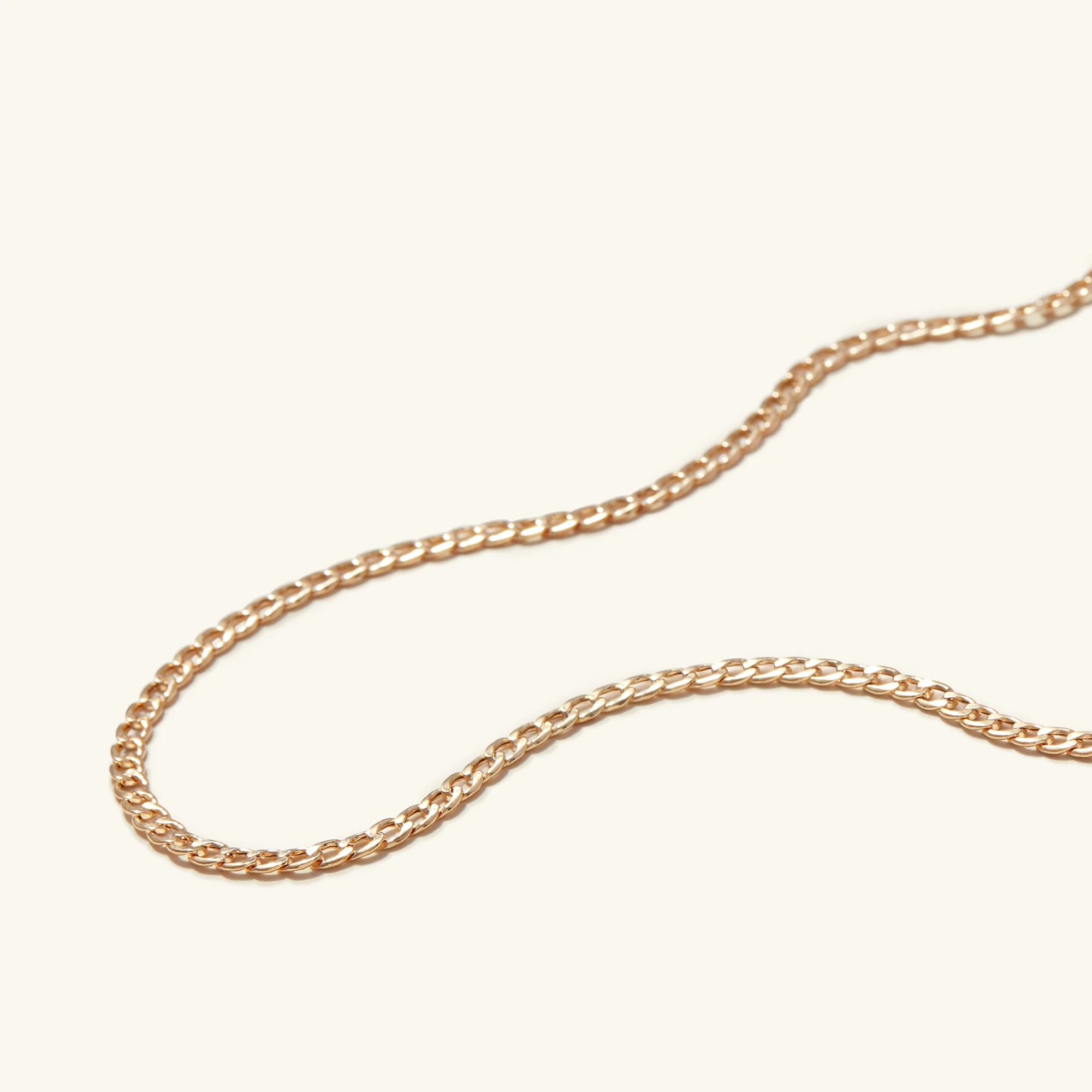 Flat Curb Chain Necklace