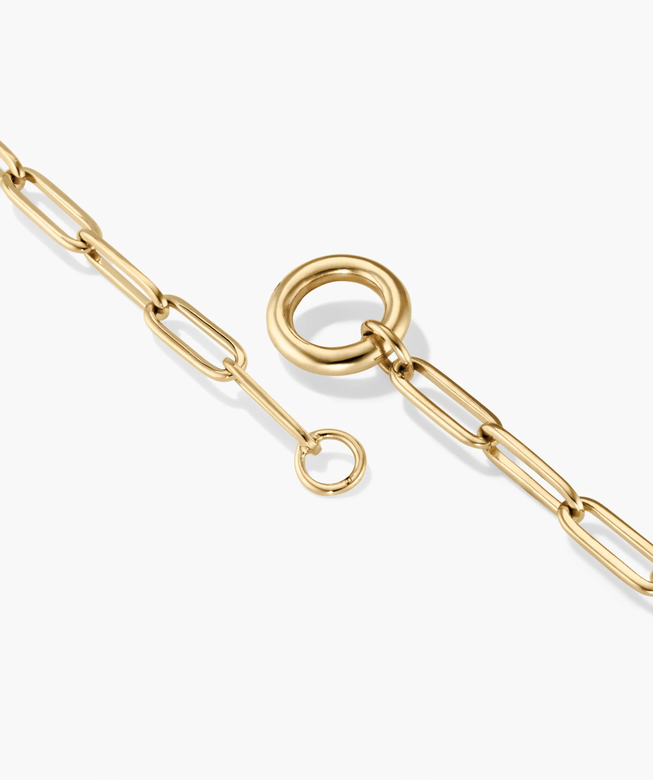 Paperclip Chain Charm Necklace