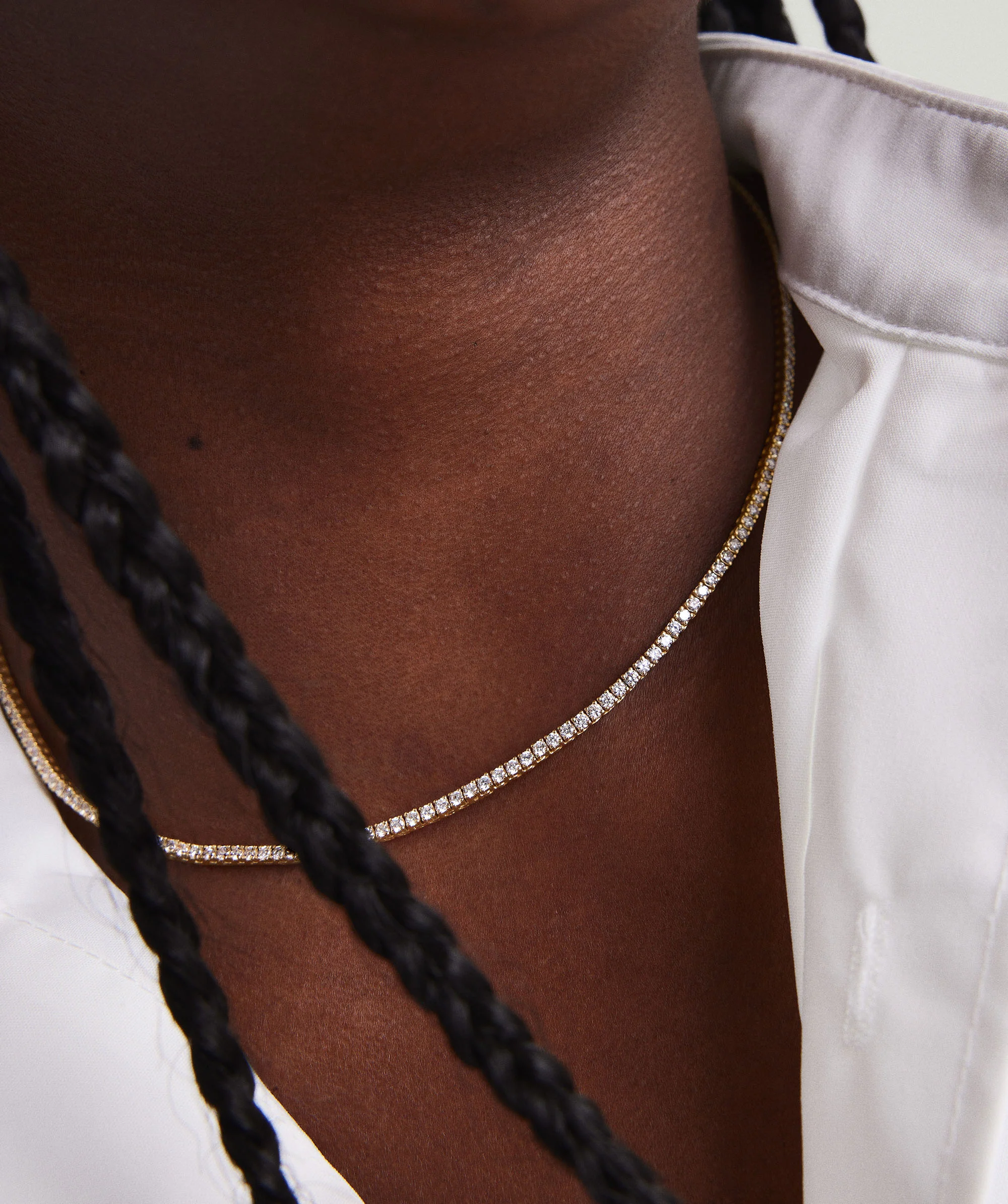 Lab Grown Diamond Tennis Necklace 1.8mm