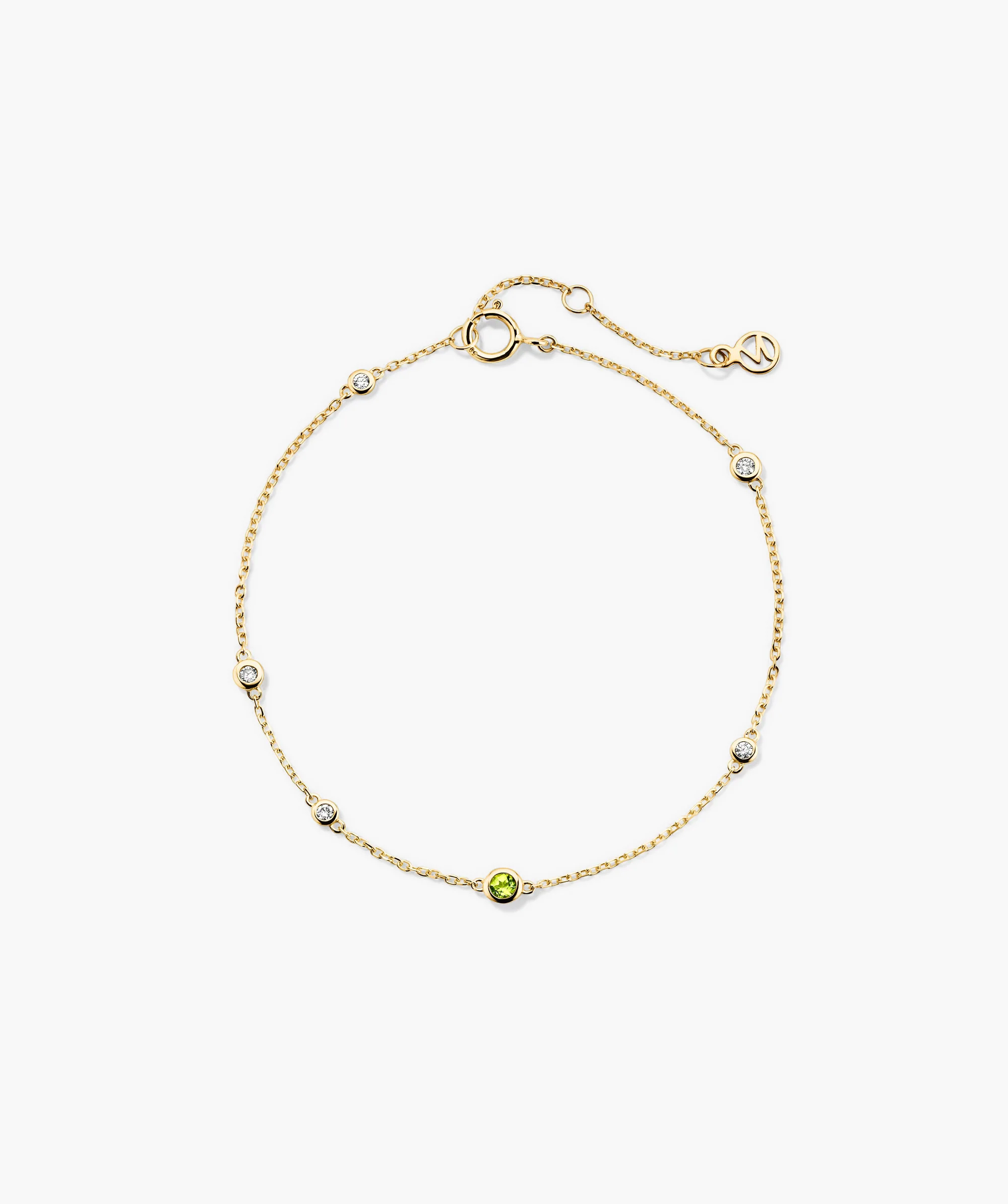 Multi Gemstone Station Bracelet