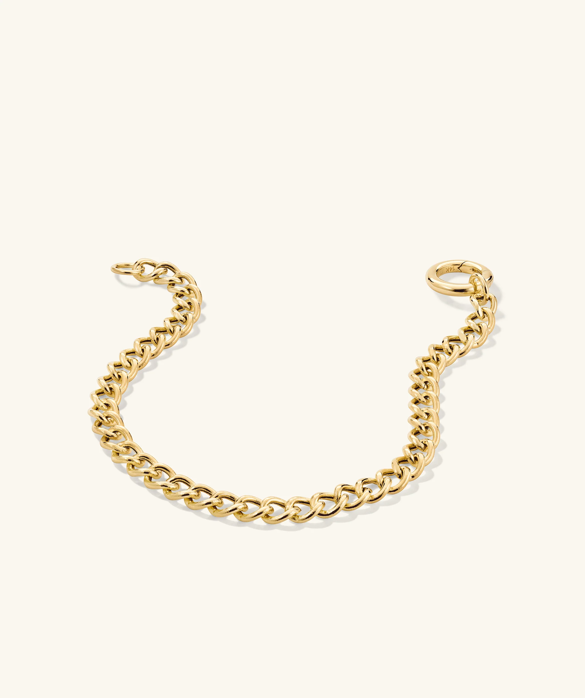 Curb Chain Charm Bracelet