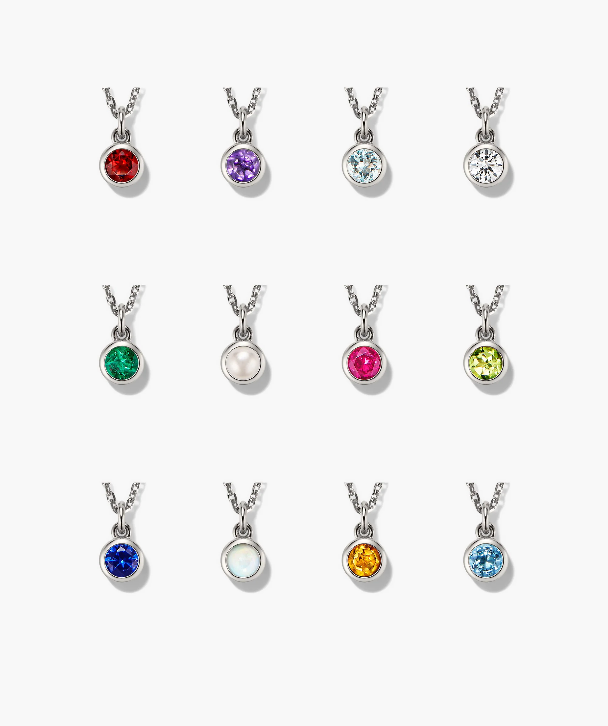 Sia Birthstone Pendant Necklace