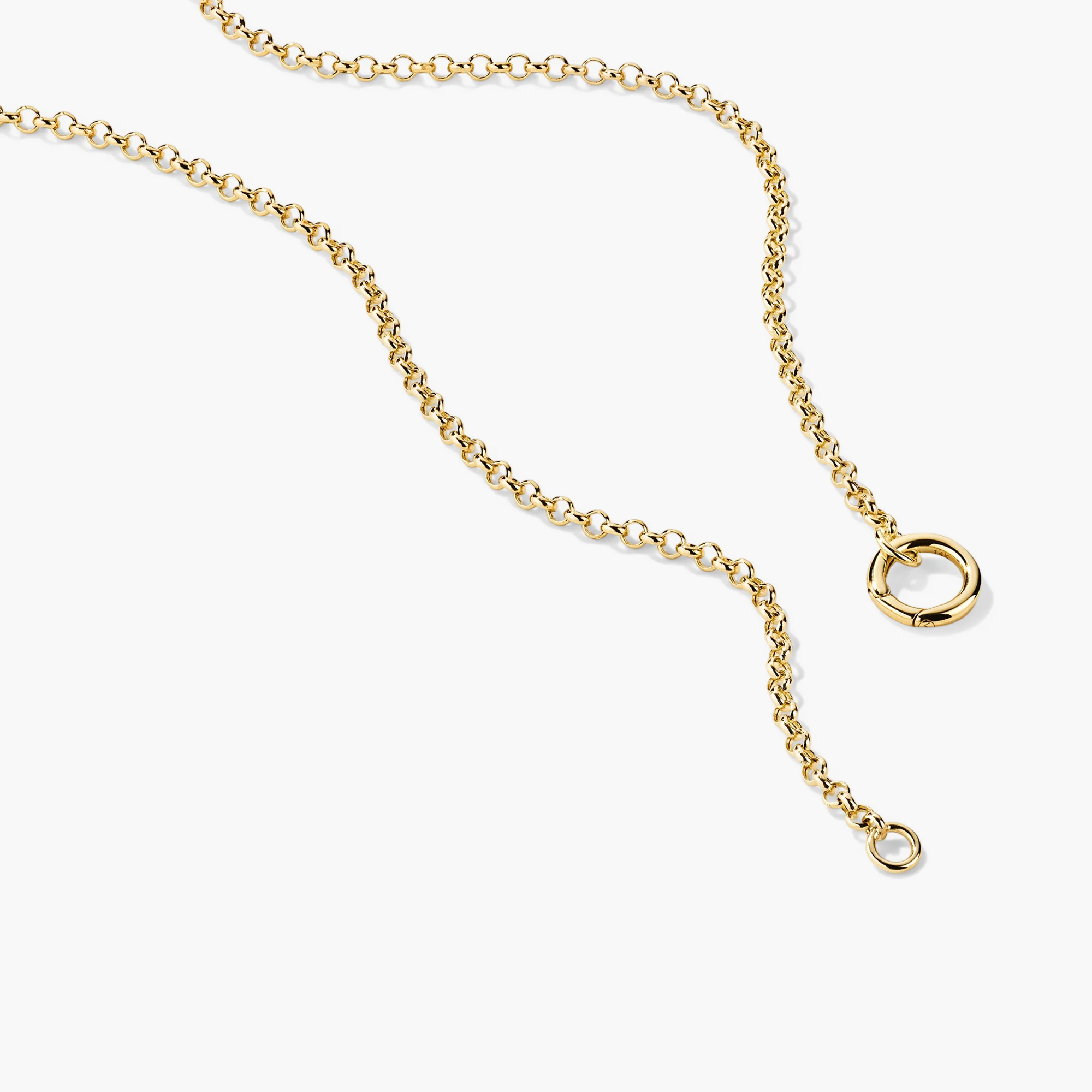 Rolo Chain Charm Necklace