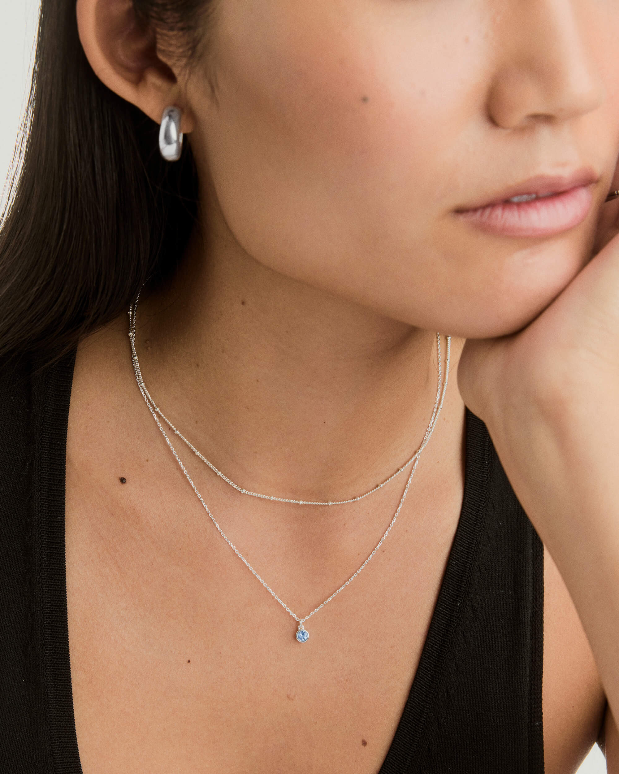 Sia Birthstone Pendant Necklace