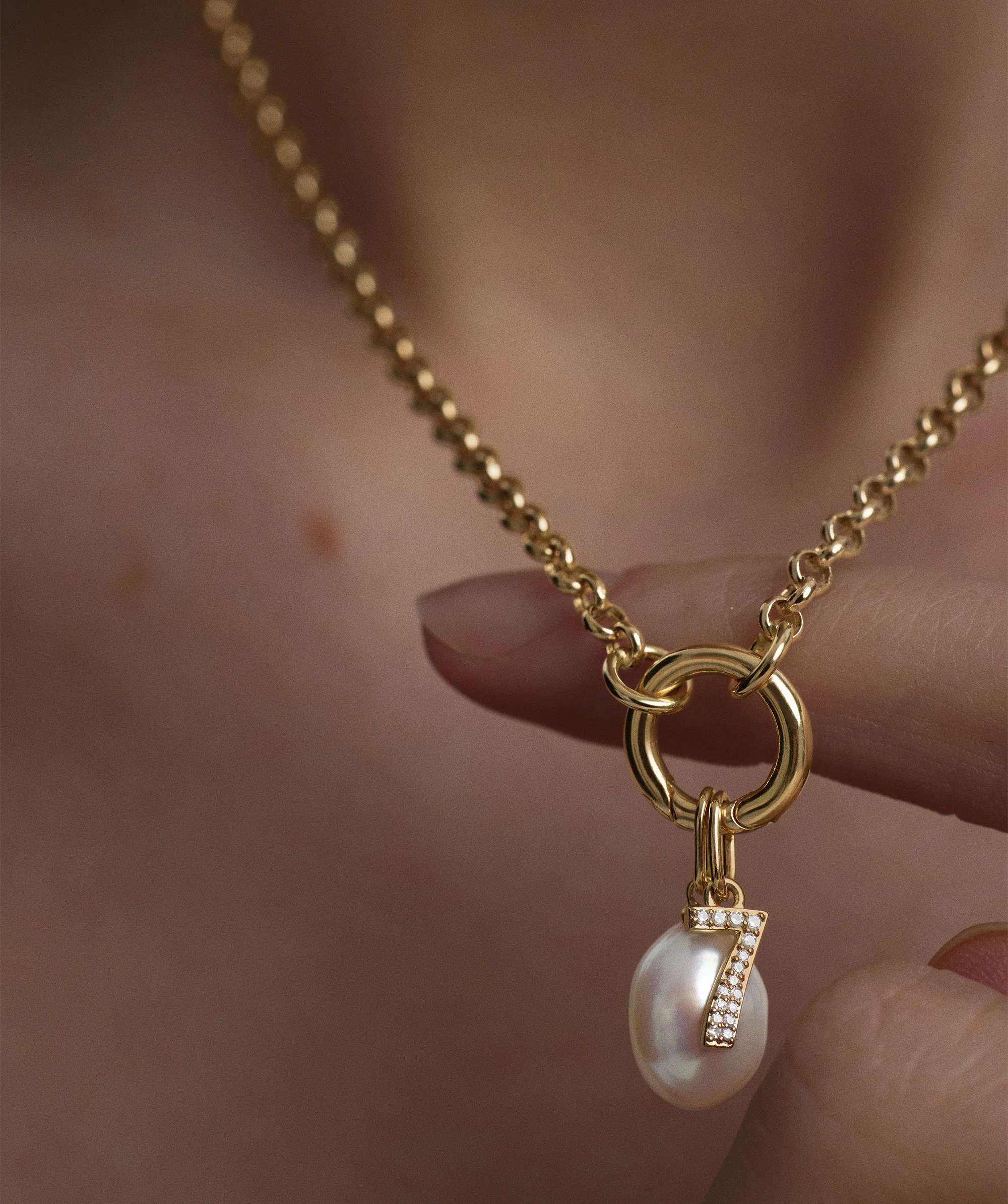 Diamond Number Charm