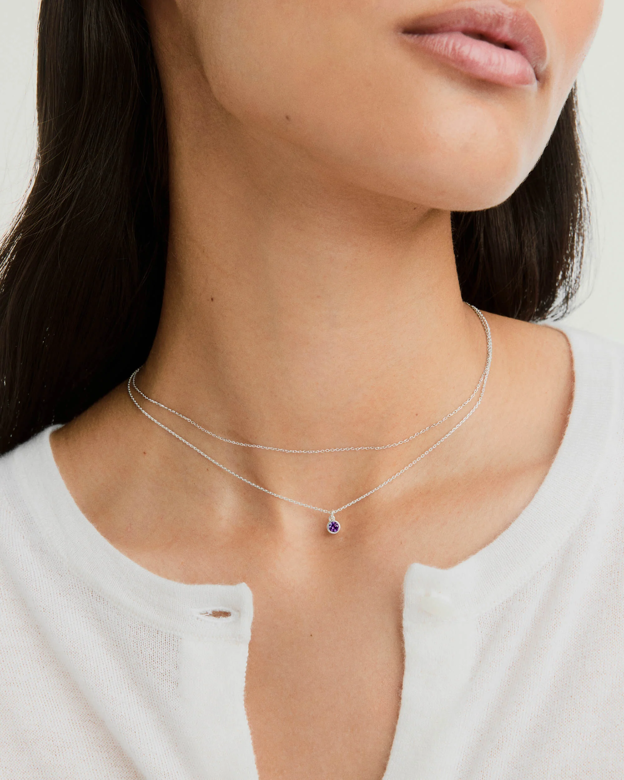 Sia Birthstone Pendant Necklace