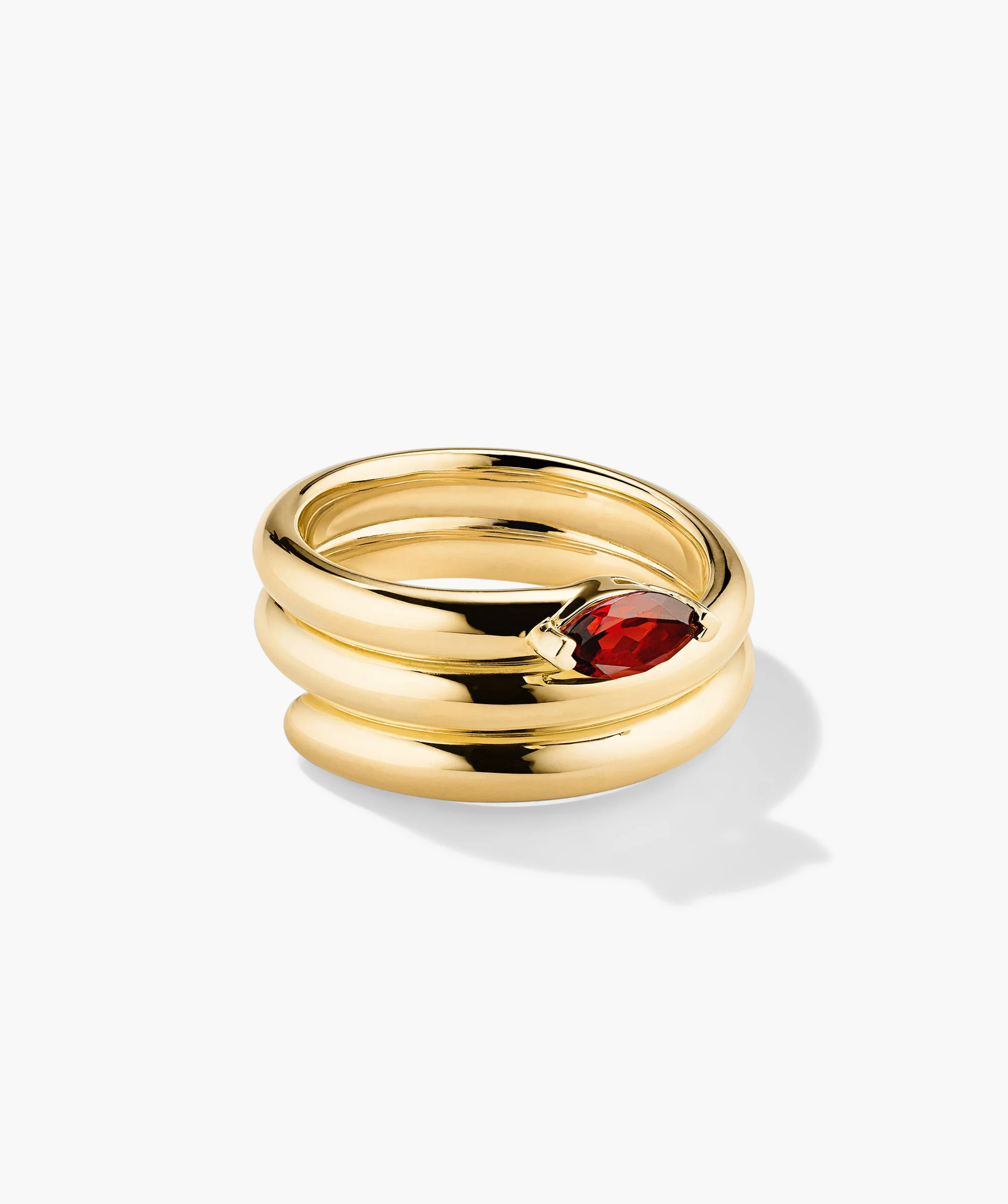 Boa Gemstone Coil Ring