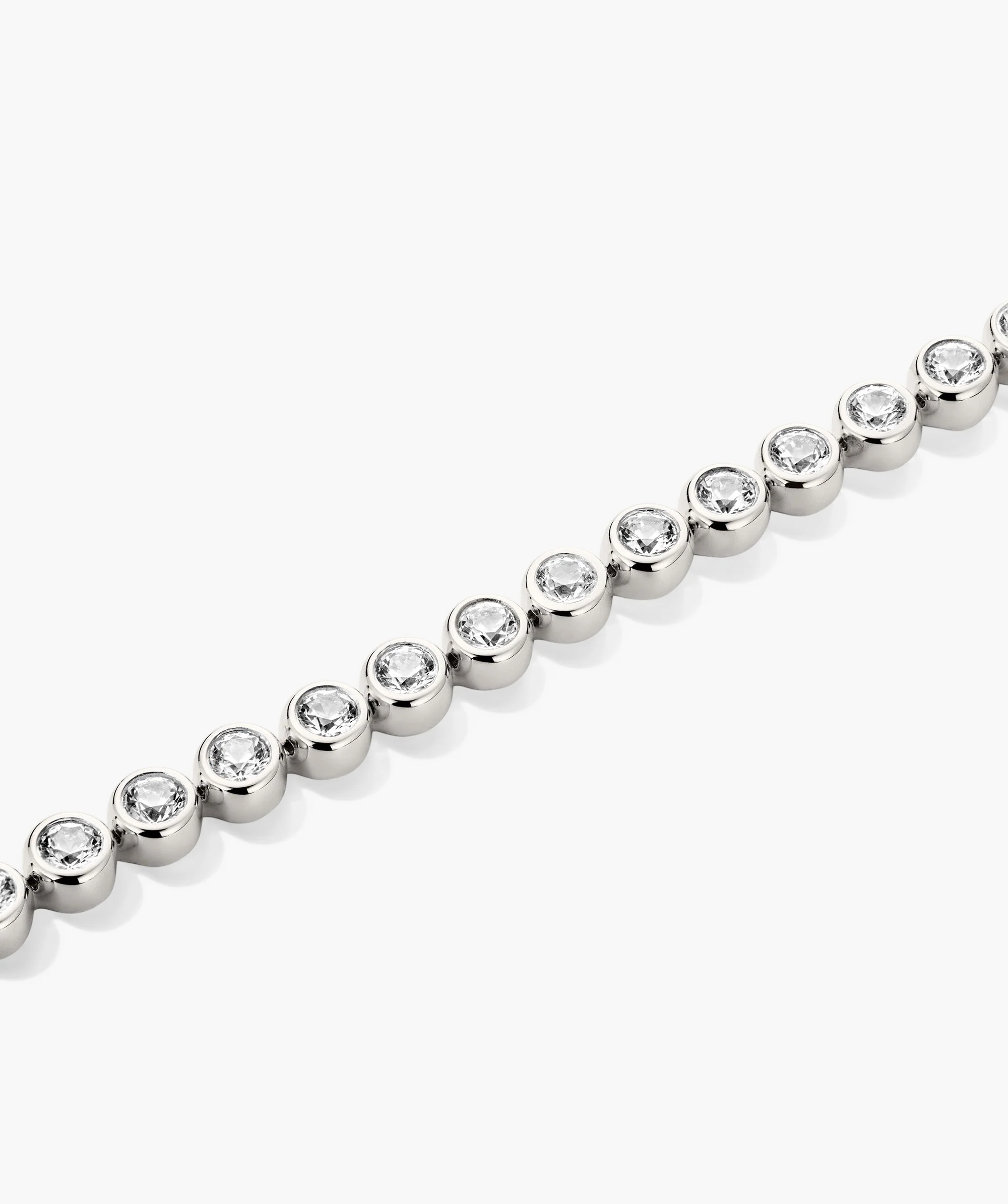 Zadie Bezel Lab Grown Sapphire Tennis Bracelet
