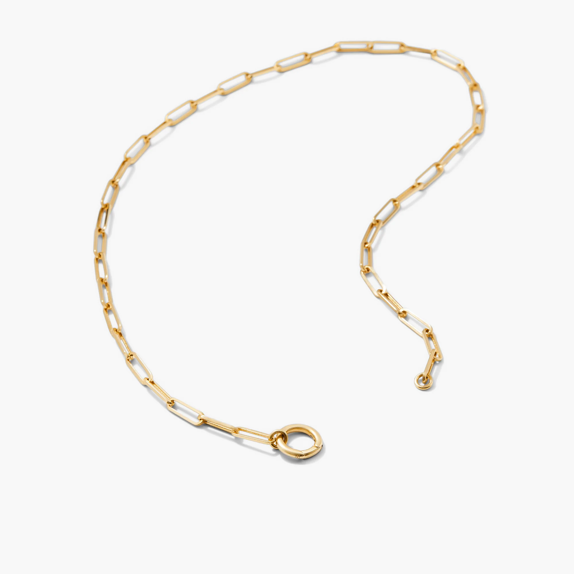 Paperclip Chain Charm Necklace