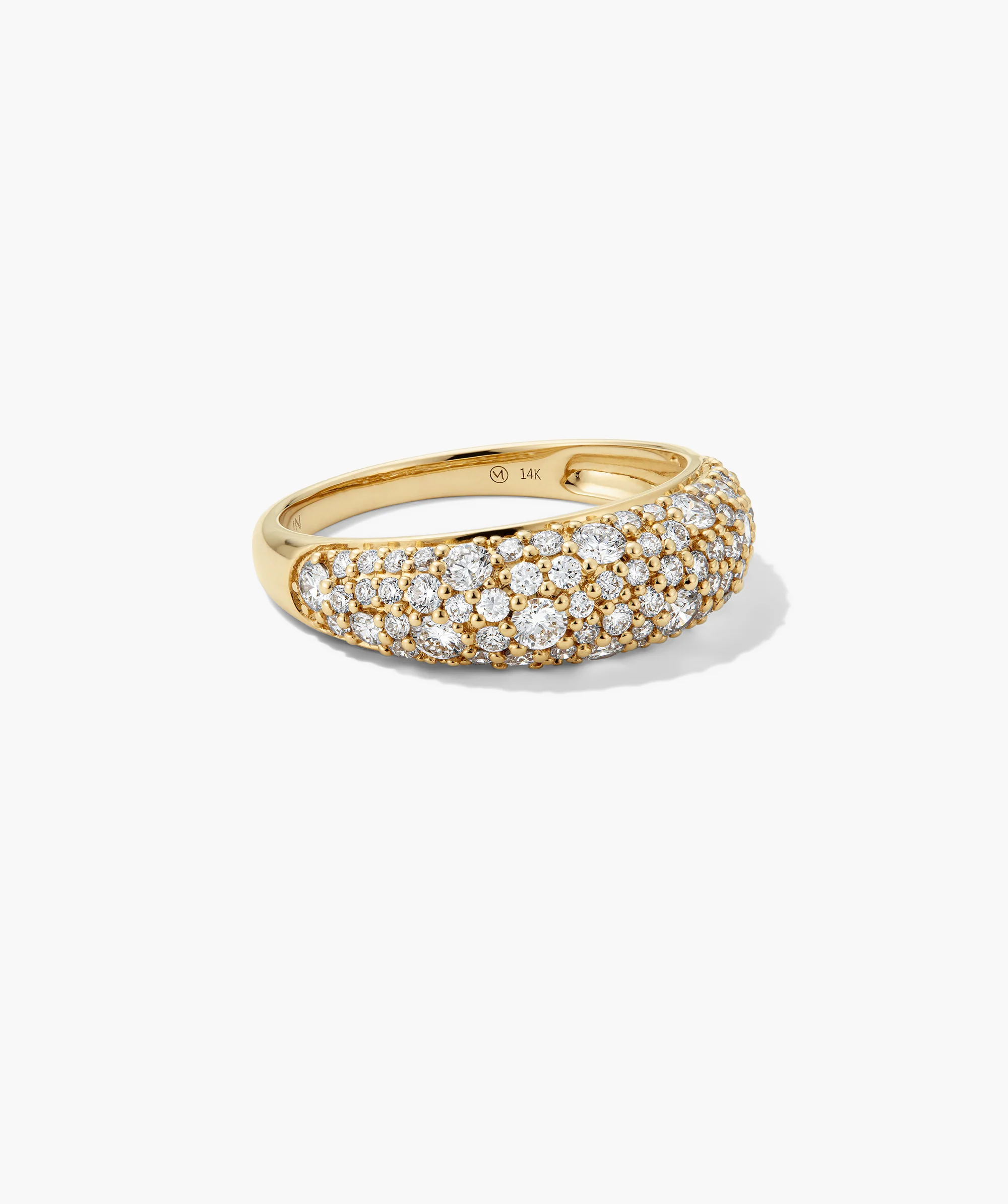 Dôme Pavé Lab Grown Diamond Ring