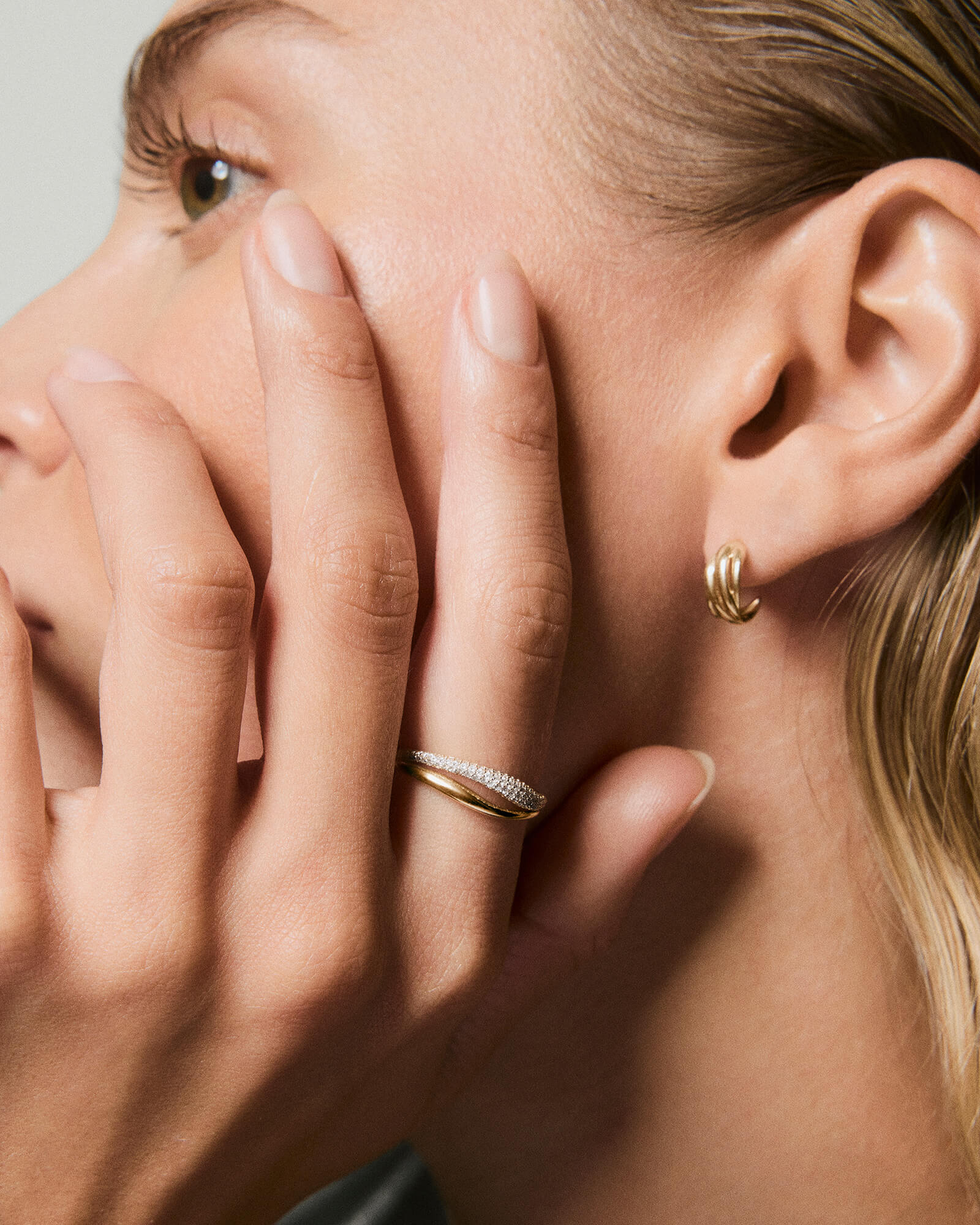 Open Dôme Pavé Ring