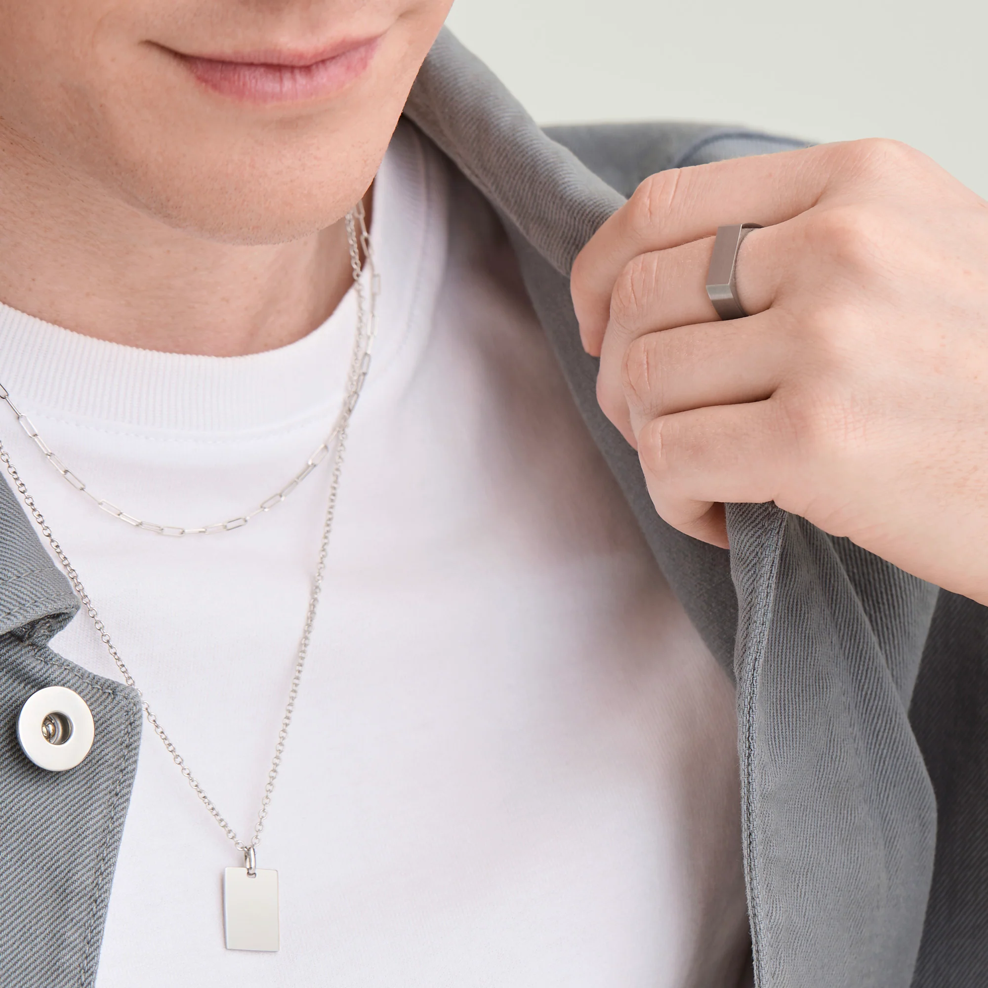 Slim Rectangular Signet Ring